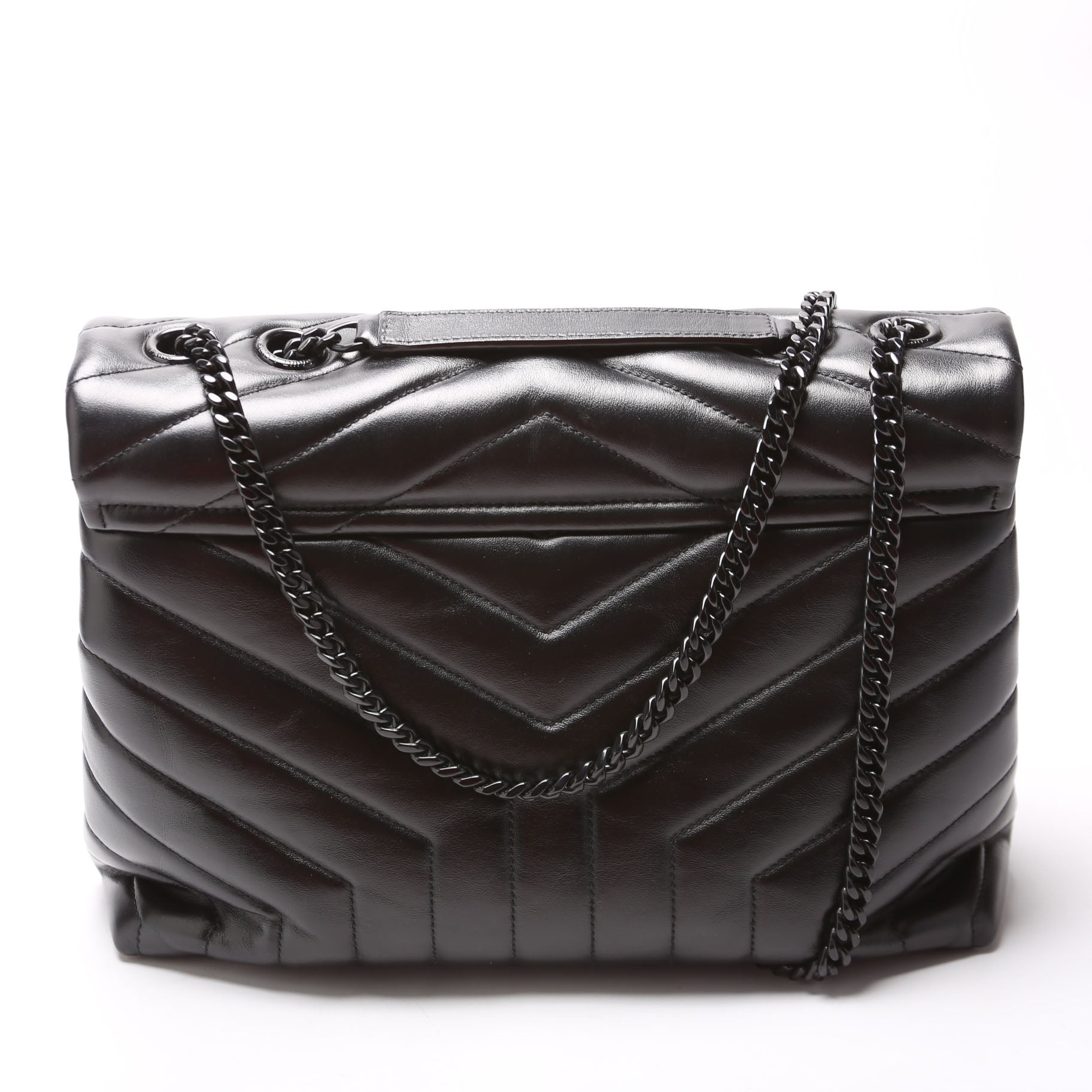 Saint Laurent LouLou Medium Quilted 574946 Black Bag