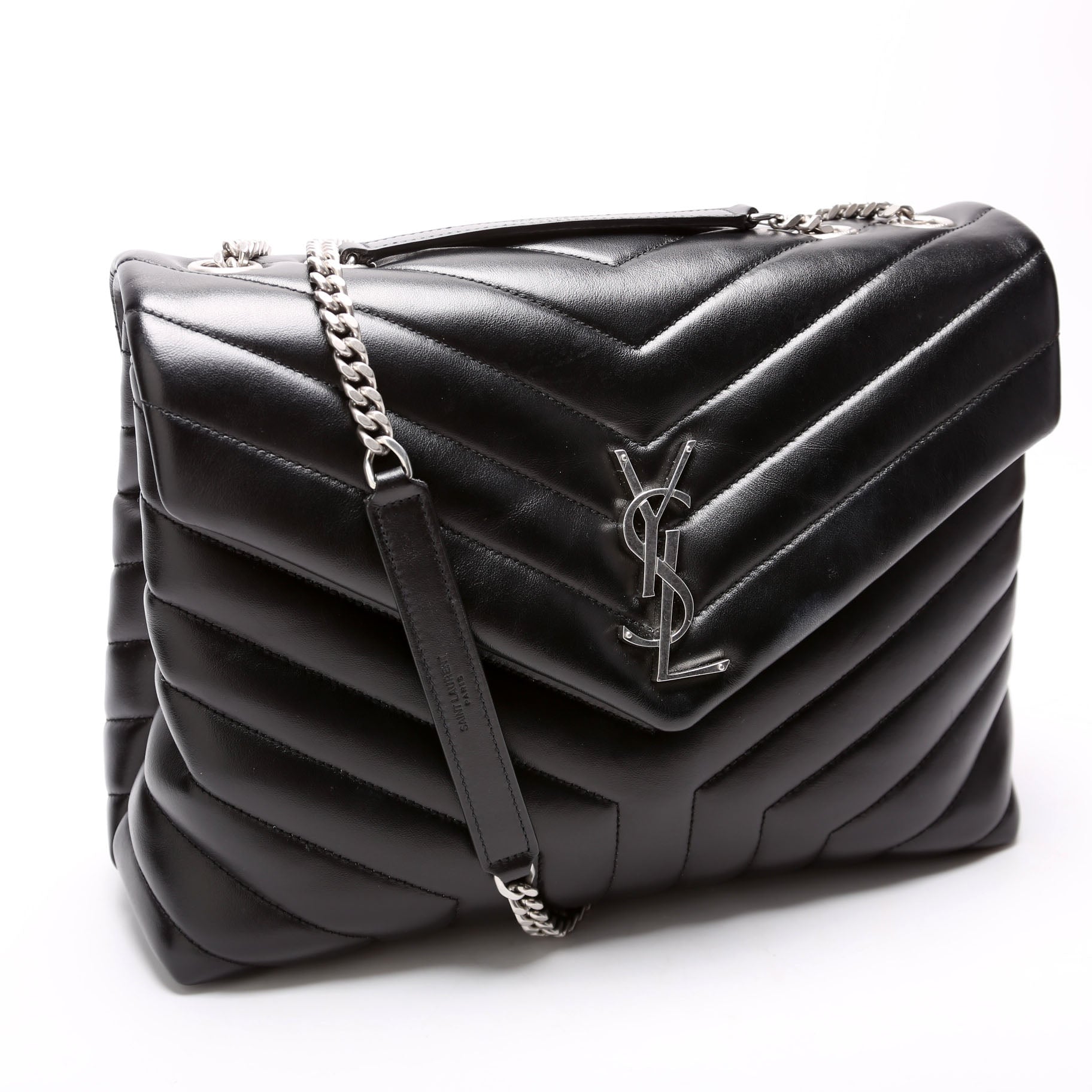 Saint Laurent LouLou Medium Quilted 574946 Black Bag