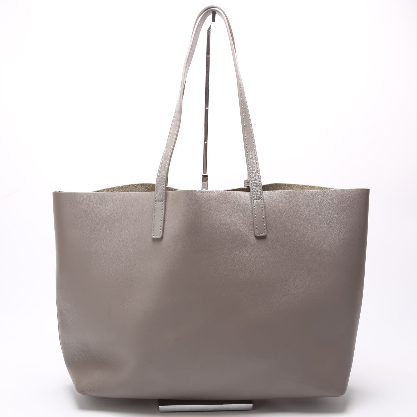 Saint Laurent Shopping East/West Supple Leather 600281 Grey Bag