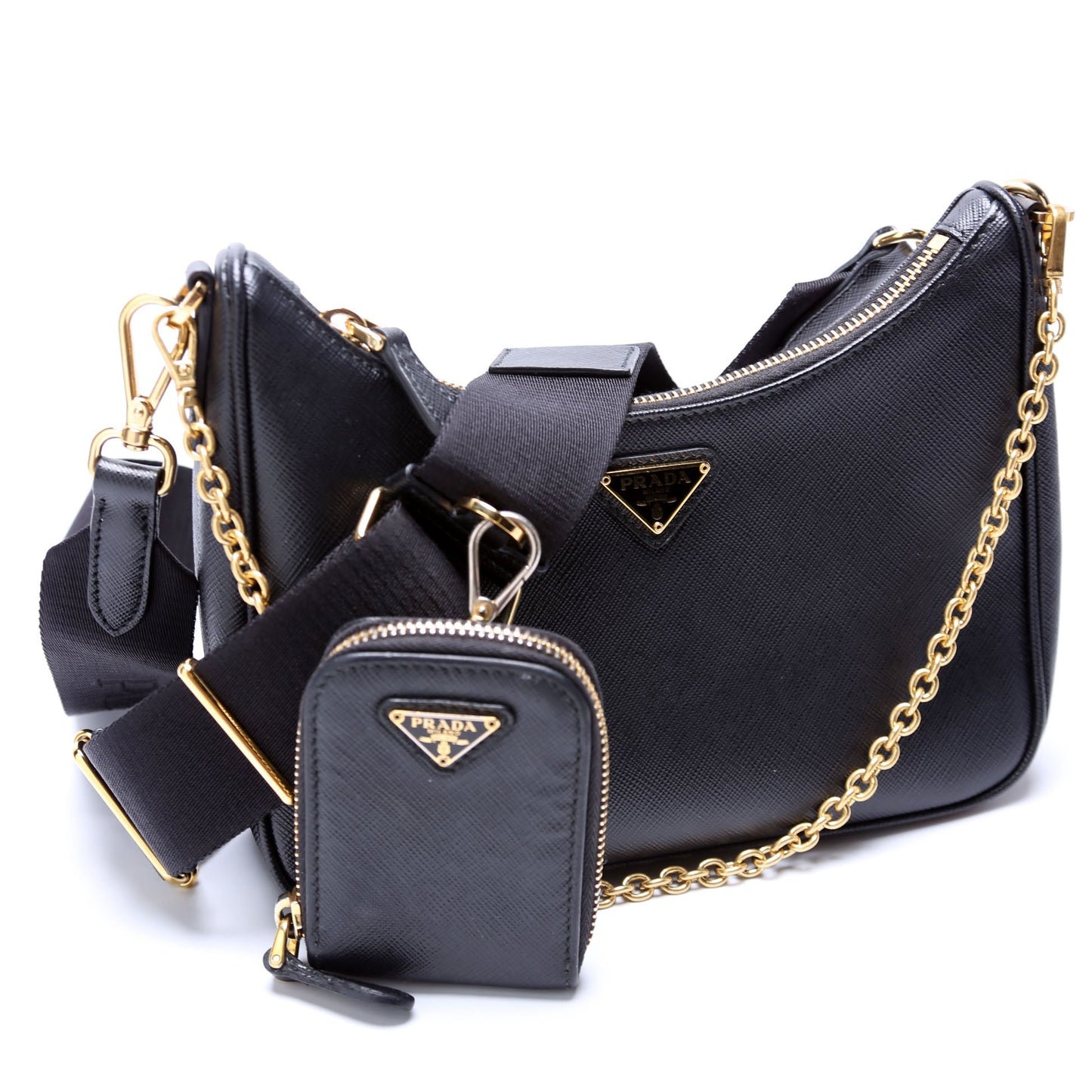 Prada Saffiano Re-Edition 2005 Black Bag