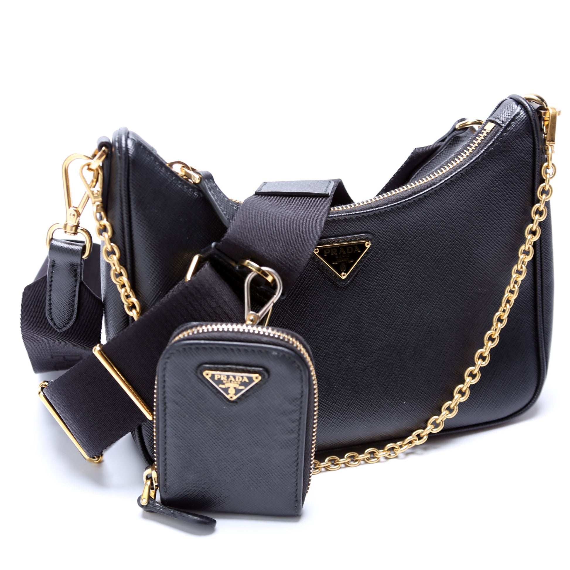 Prada Saffiano Re-Edition 2005 Black Bag