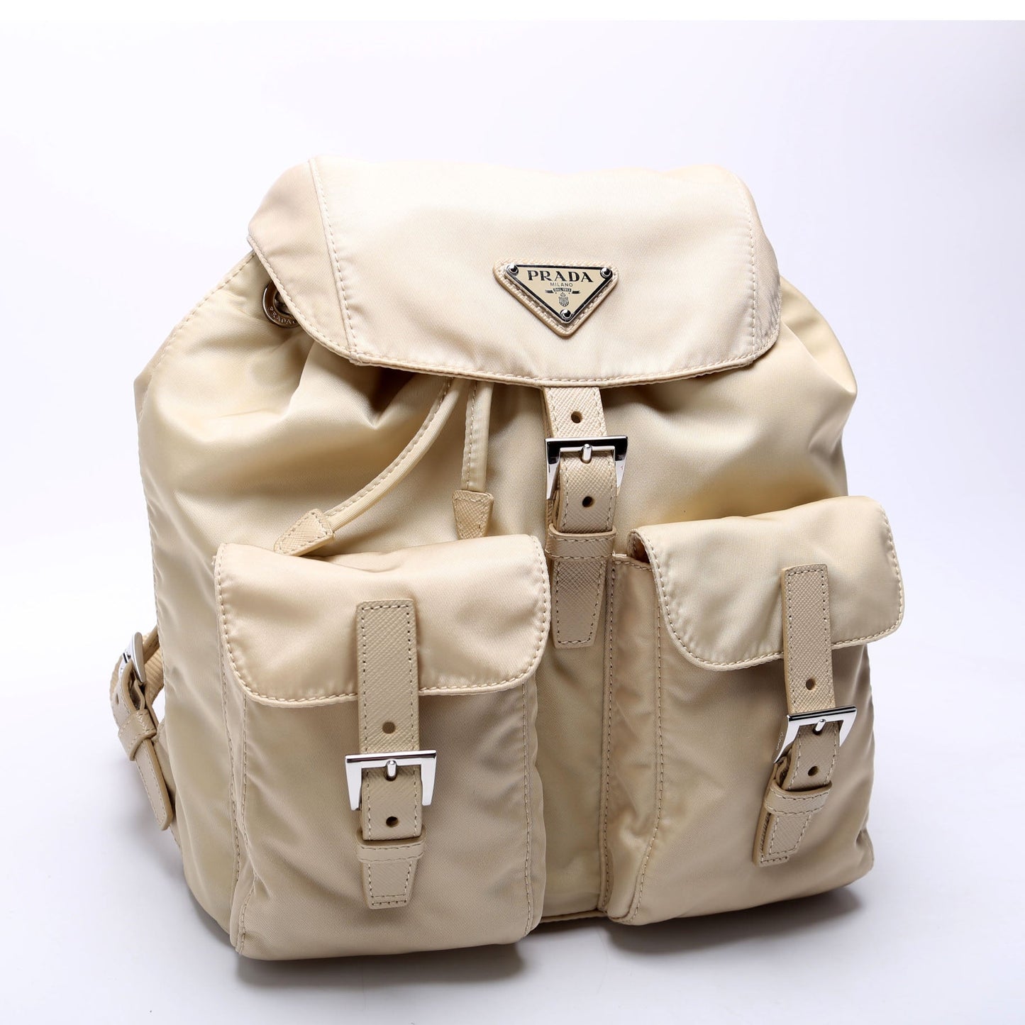 Prada Re-Nylon Backpack Small Tan Bag
