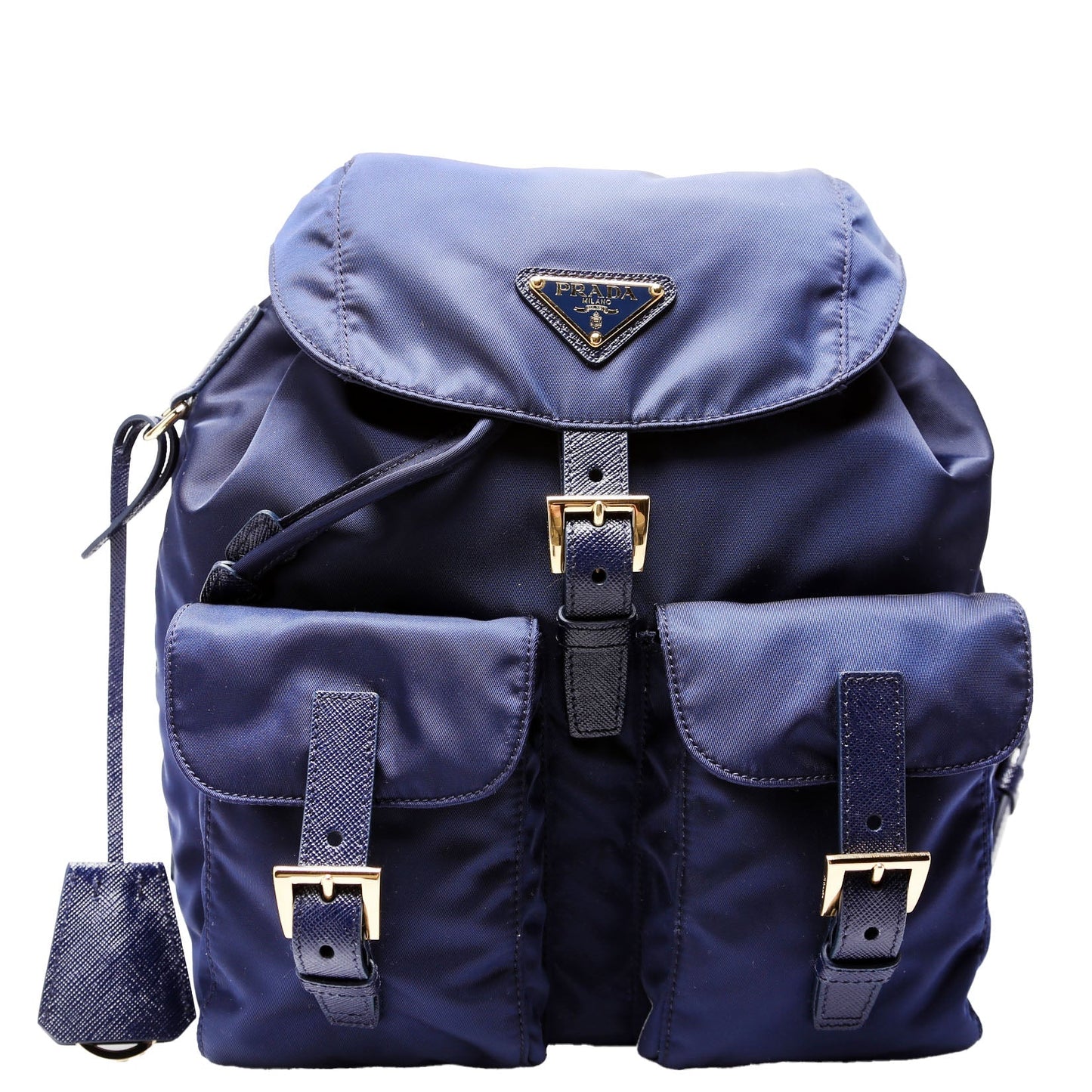 Prada Re-Nylon Backpack Small Blue Bag