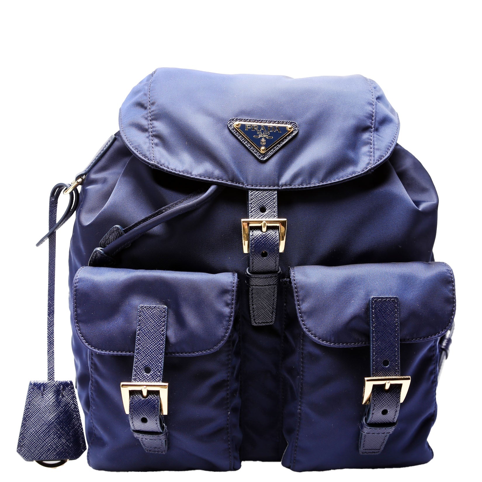 Prada Re-Nylon Backpack Small Blue Bag