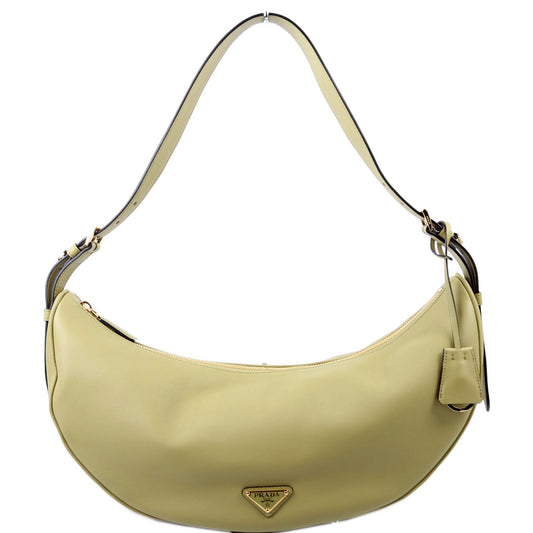 Prada Demi-Lune Calfskin Shoulder Large Bag