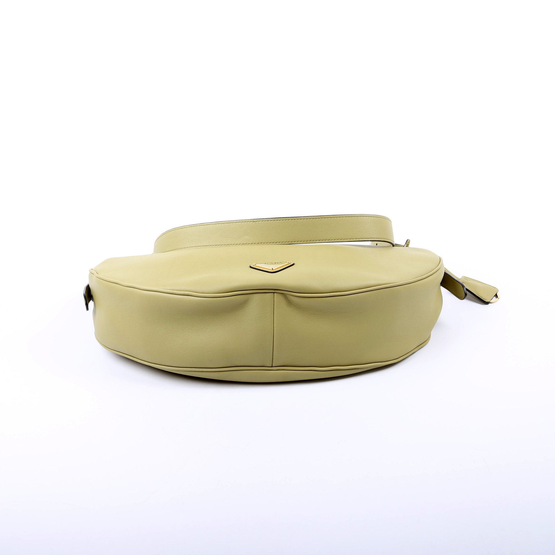 Prada Demi-Lune Calfskin Shoulder Large Bag