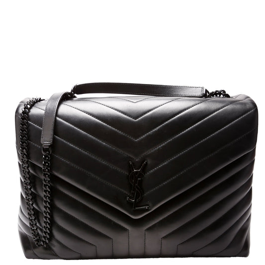 Saint Laurent LouLou Satchel Large 574947 Black Bag