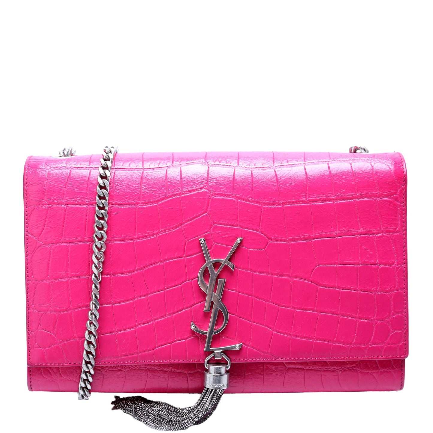Saint Laurent Kate Tassel Satchel Medium 354119 Pink Bag