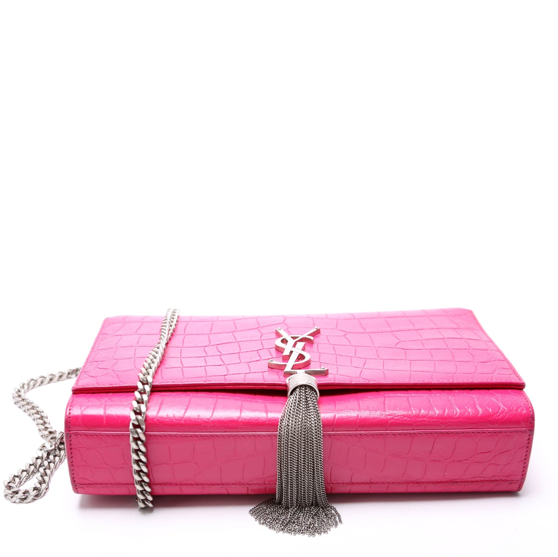 Saint Laurent Kate Tassel Satchel Medium 354119 Pink Bag