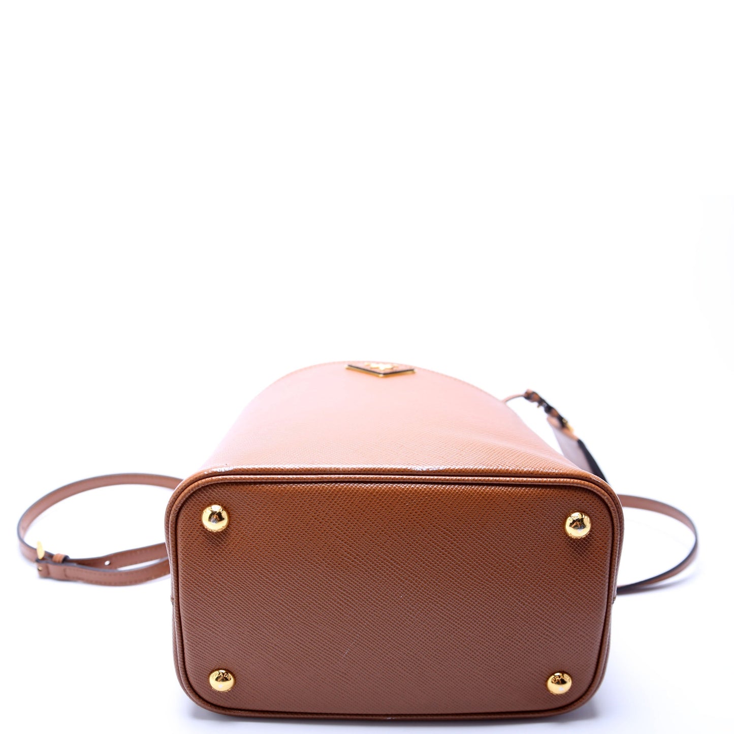 Prada Saffiano Cuir Medium Panier Brown Bag