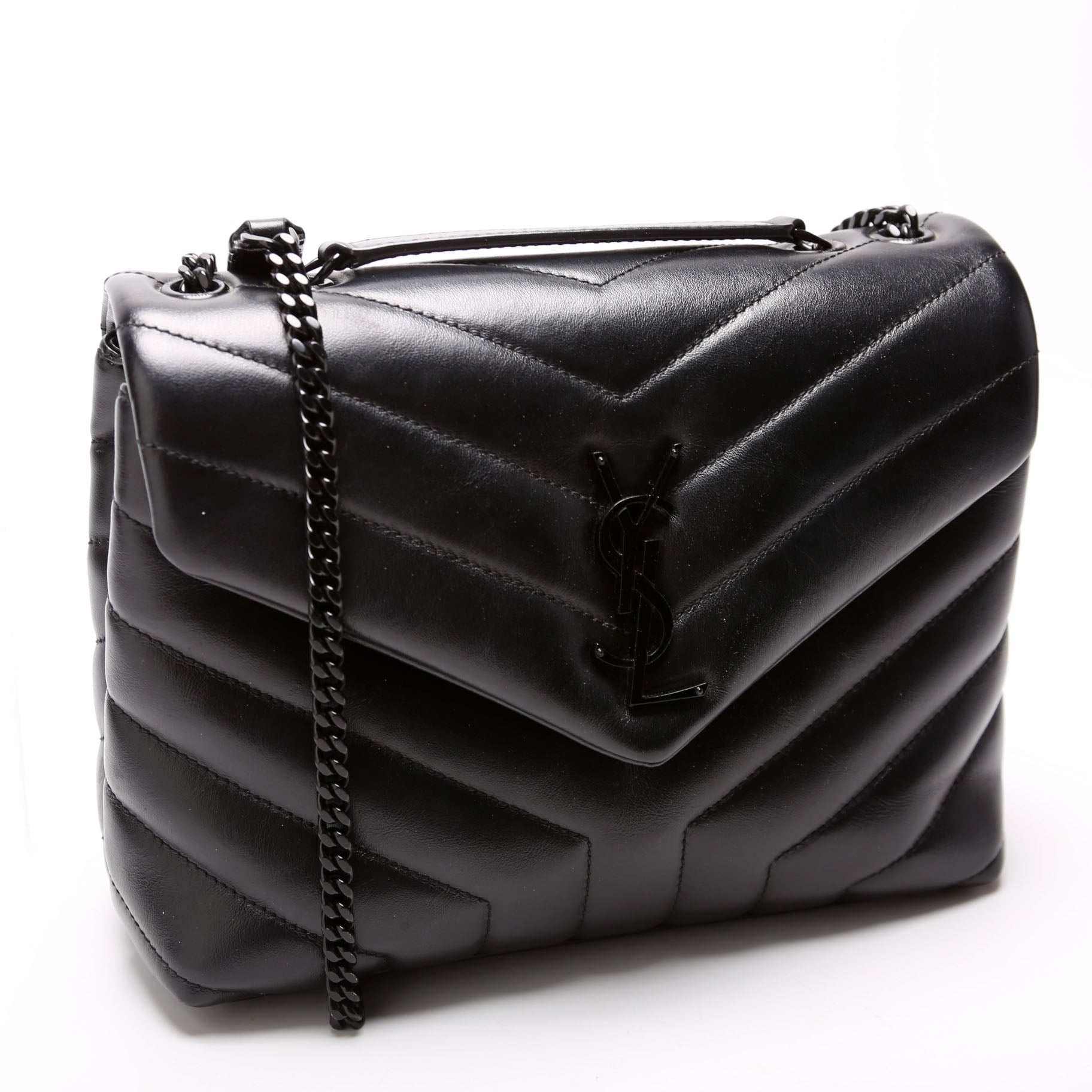 Saint Laurent LouLou Satchel Small 494699 Black Bag