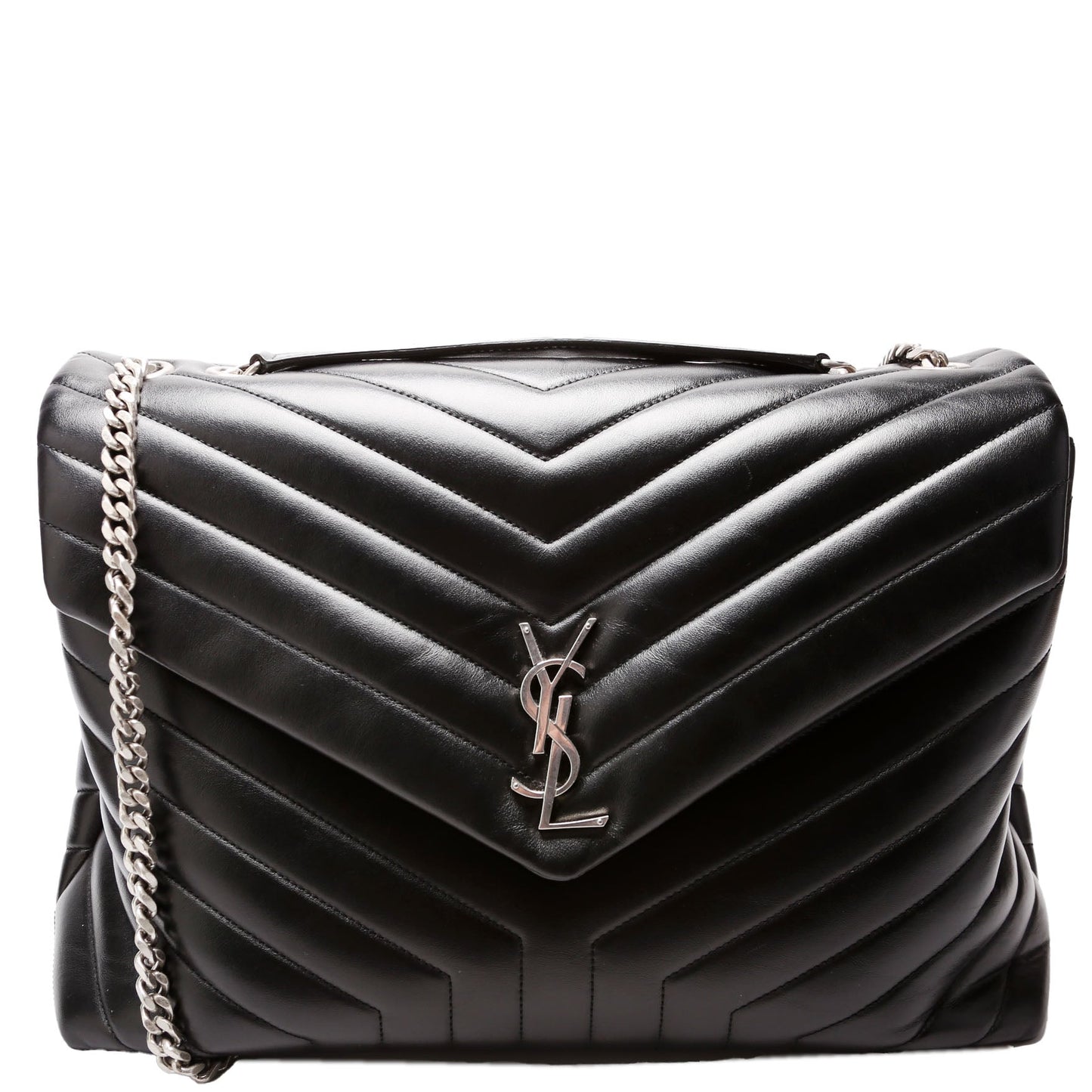 Saint Laurent LouLou Satchel Large 574947 Black Bag