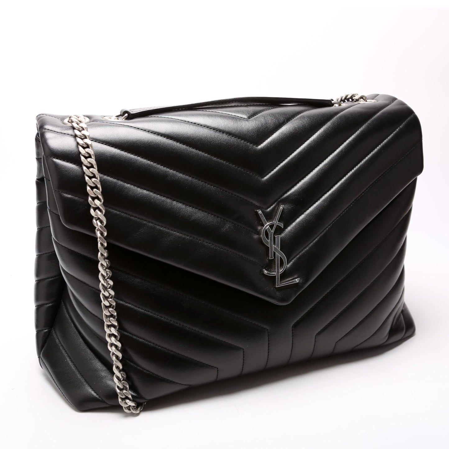Saint Laurent LouLou Satchel Large 574947 Black Bag