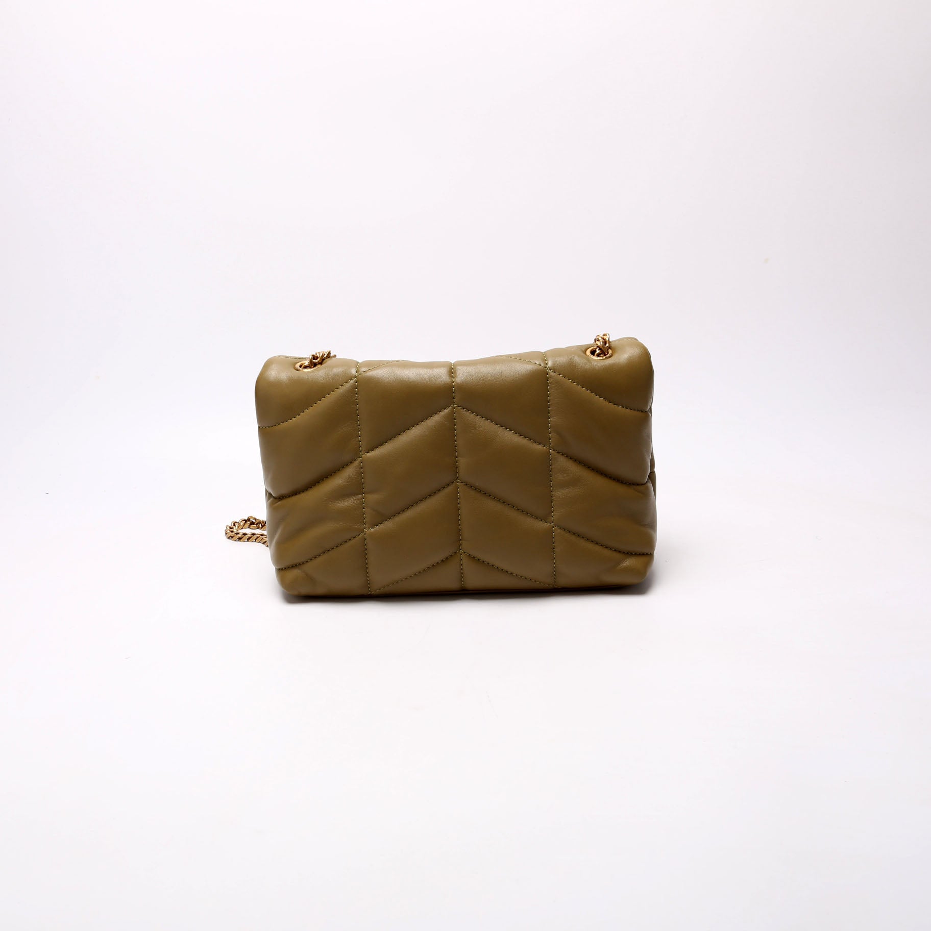 Saint Laurent LouLou Toy Puffer 620333 Green Bag