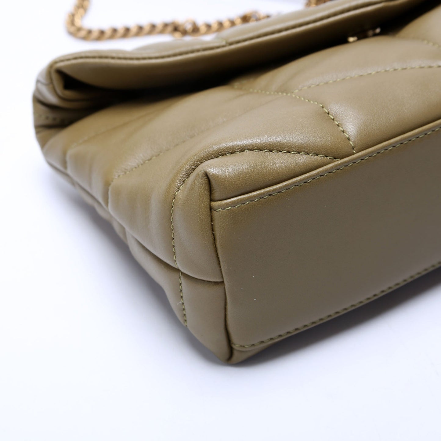 Saint Laurent LouLou Toy Puffer 620333 Green Bag