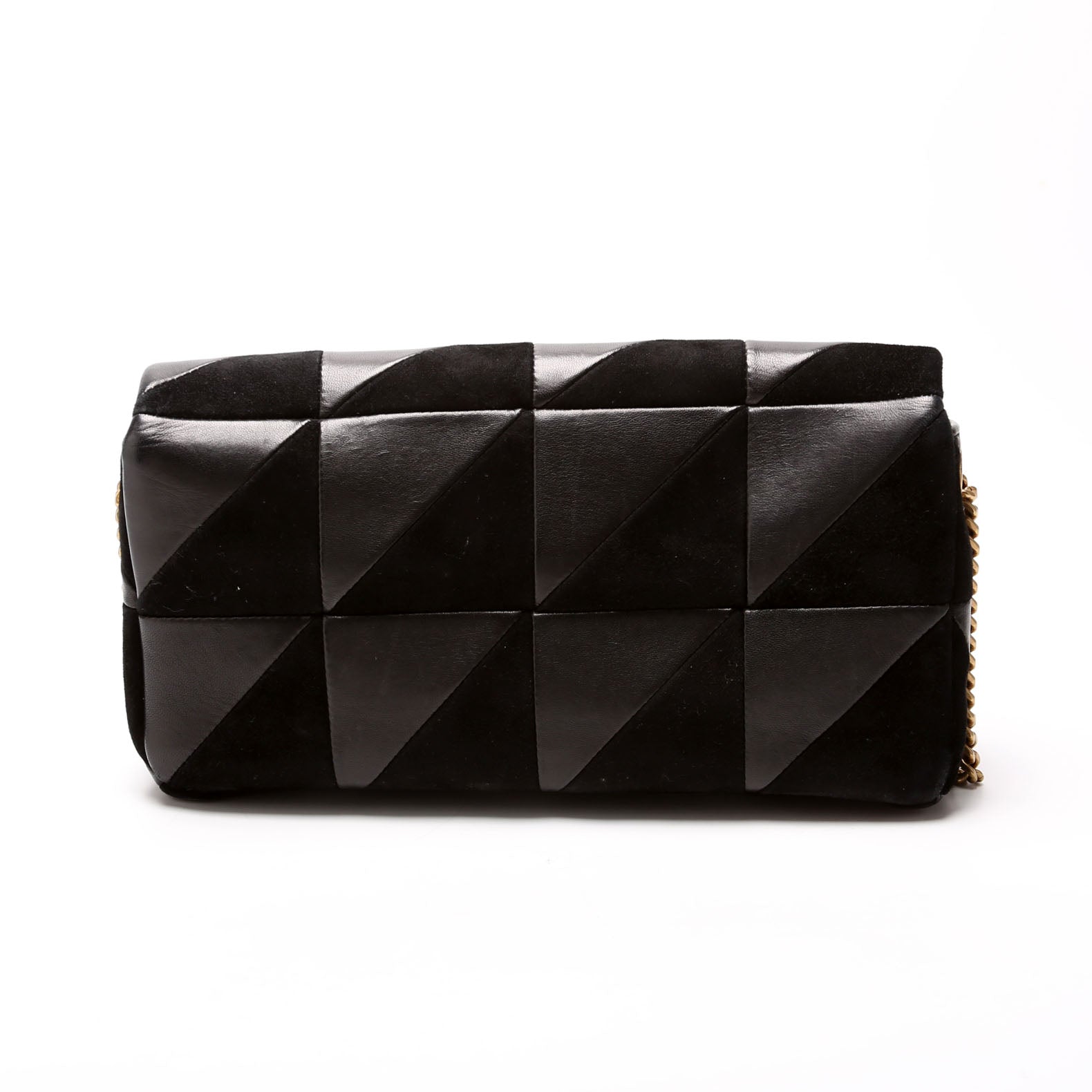 Saint Laurent Leather/Suede Patchwork Jamie 99 Medium 602026 Black Bag