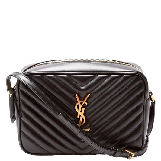 Saint Laurent Lou Camera Quilted 612544 Black Bag