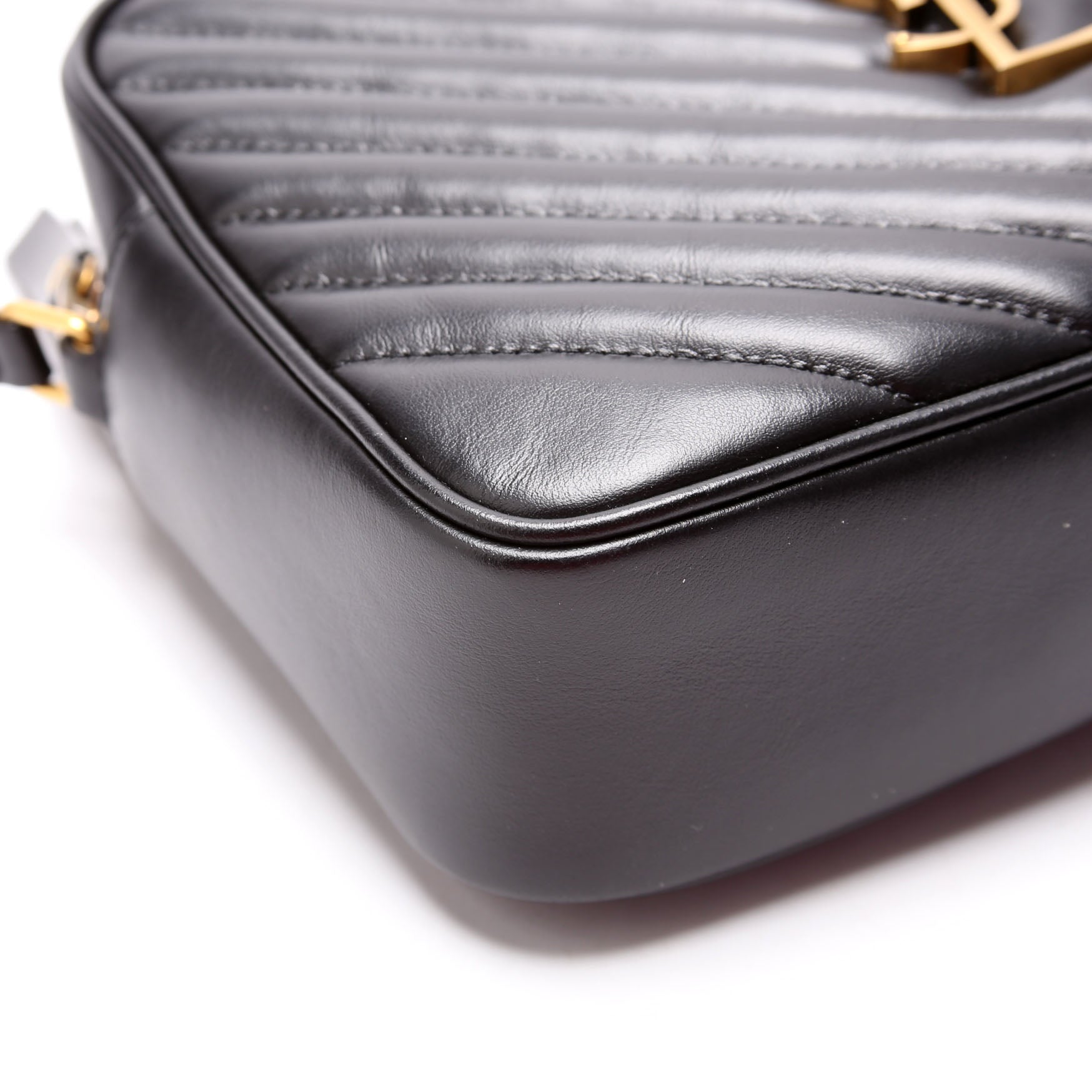 Saint Laurent Lou Camera Quilted 612544 Black Bag