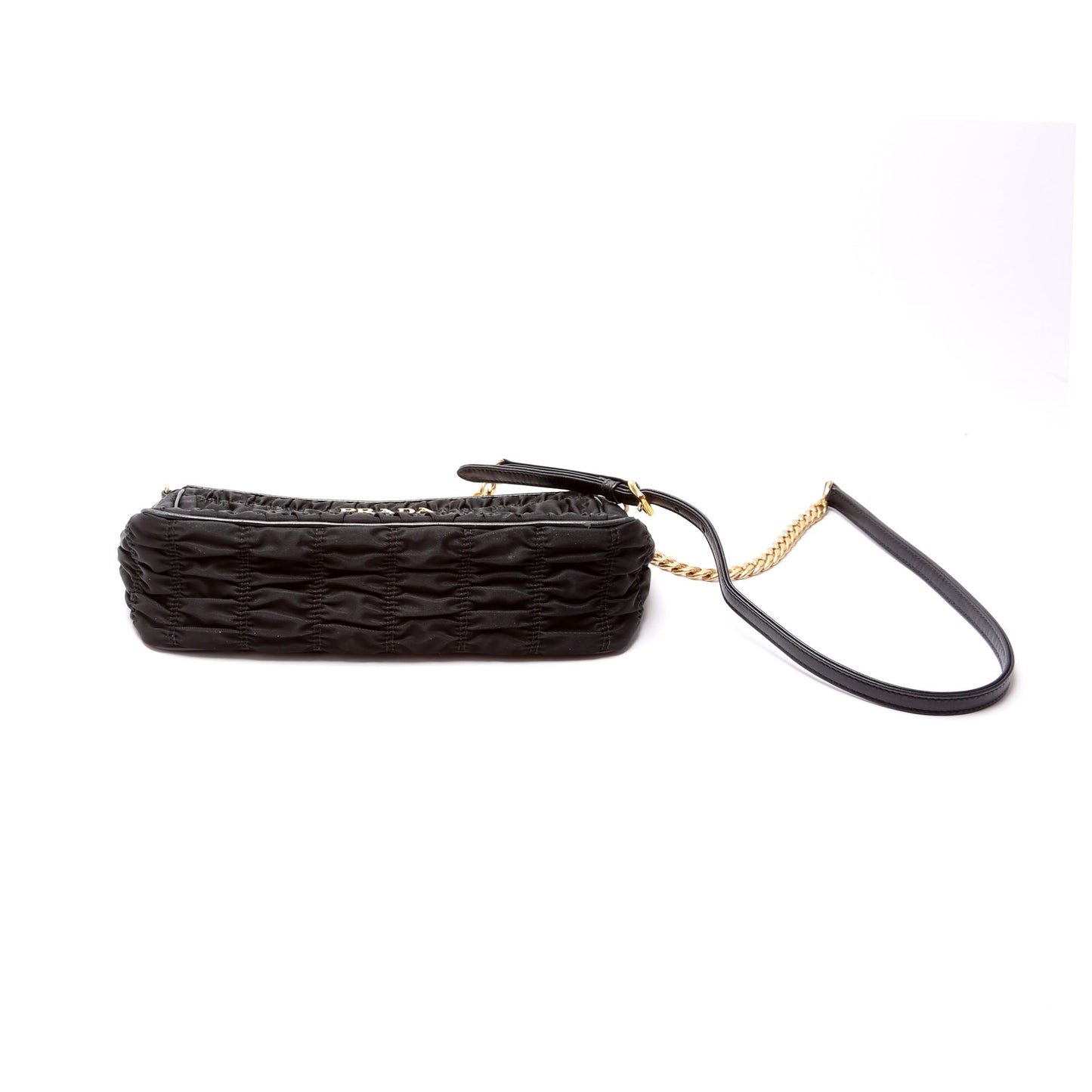 Prada Tessuto Nylon Gaufre Crossbody Black Bag
