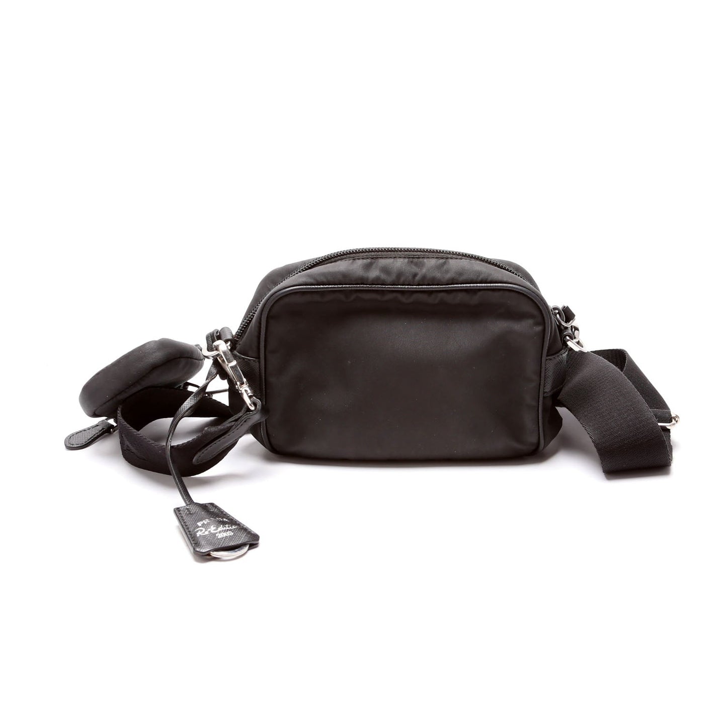 Prada Re-Nylon Saffiano Re-Edition 2005 Mini Camera Black Bag