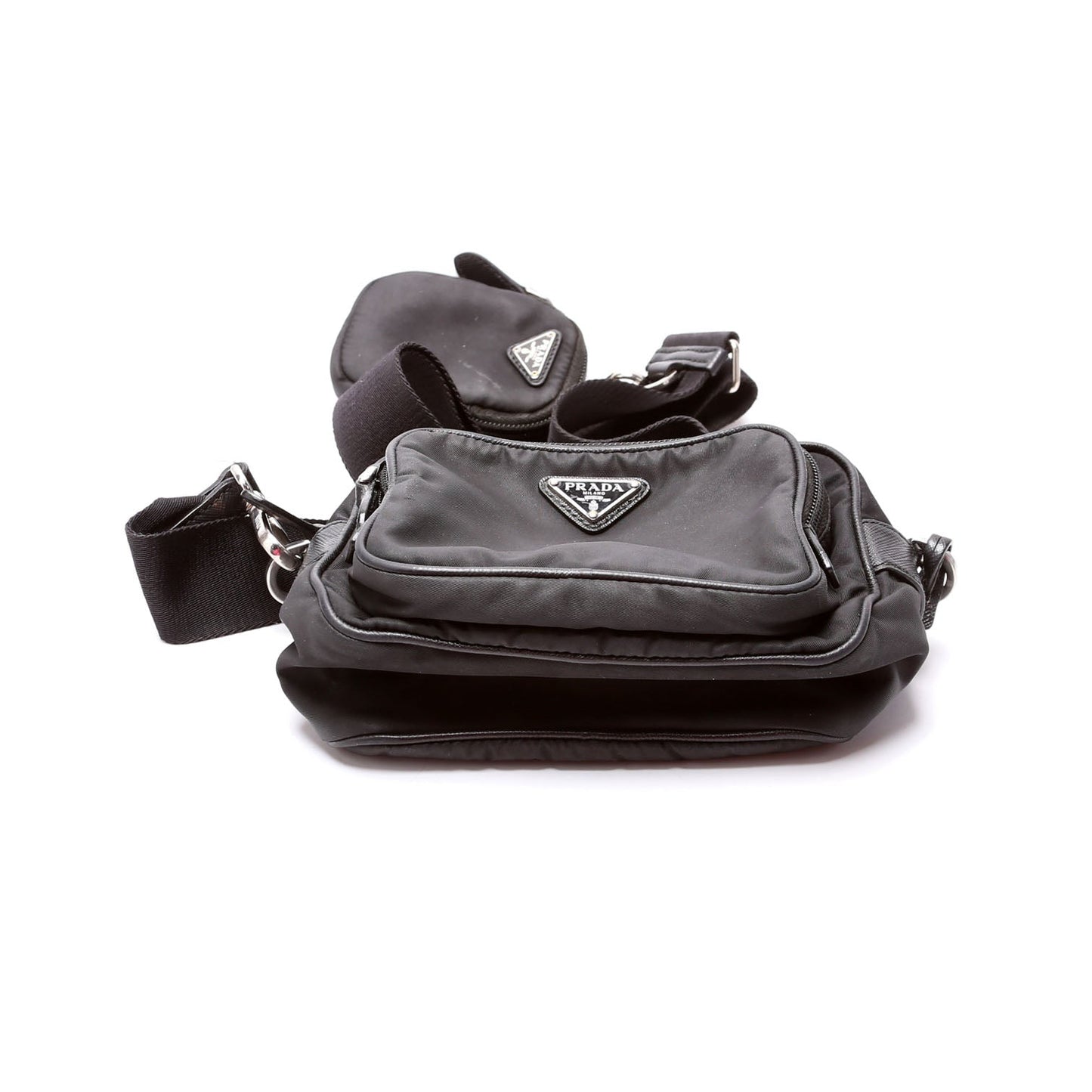 Prada Re-Nylon Saffiano Re-Edition 2005 Mini Camera Black Bag