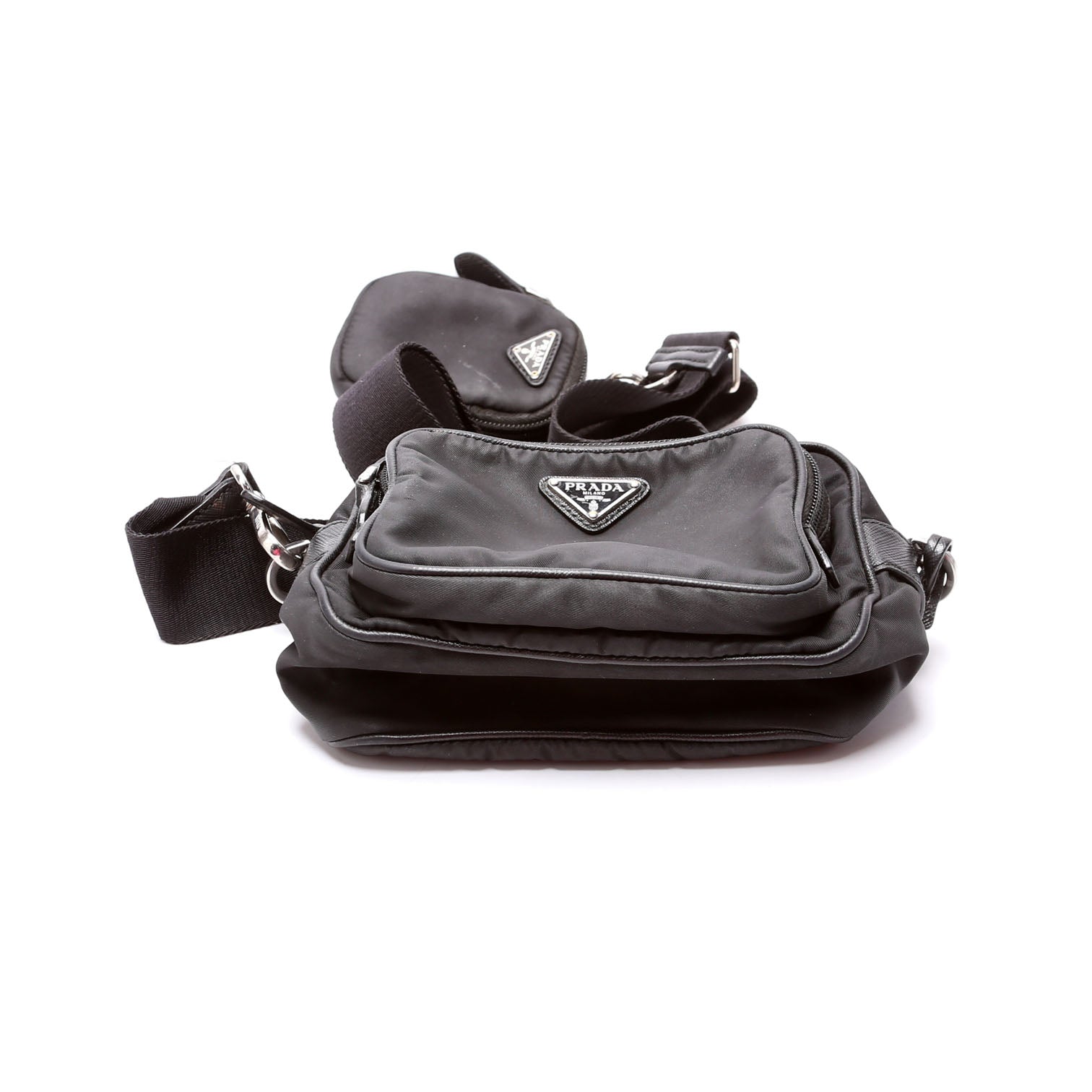 Prada Re-Nylon Saffiano Re-Edition 2005 Mini Camera Black Bag