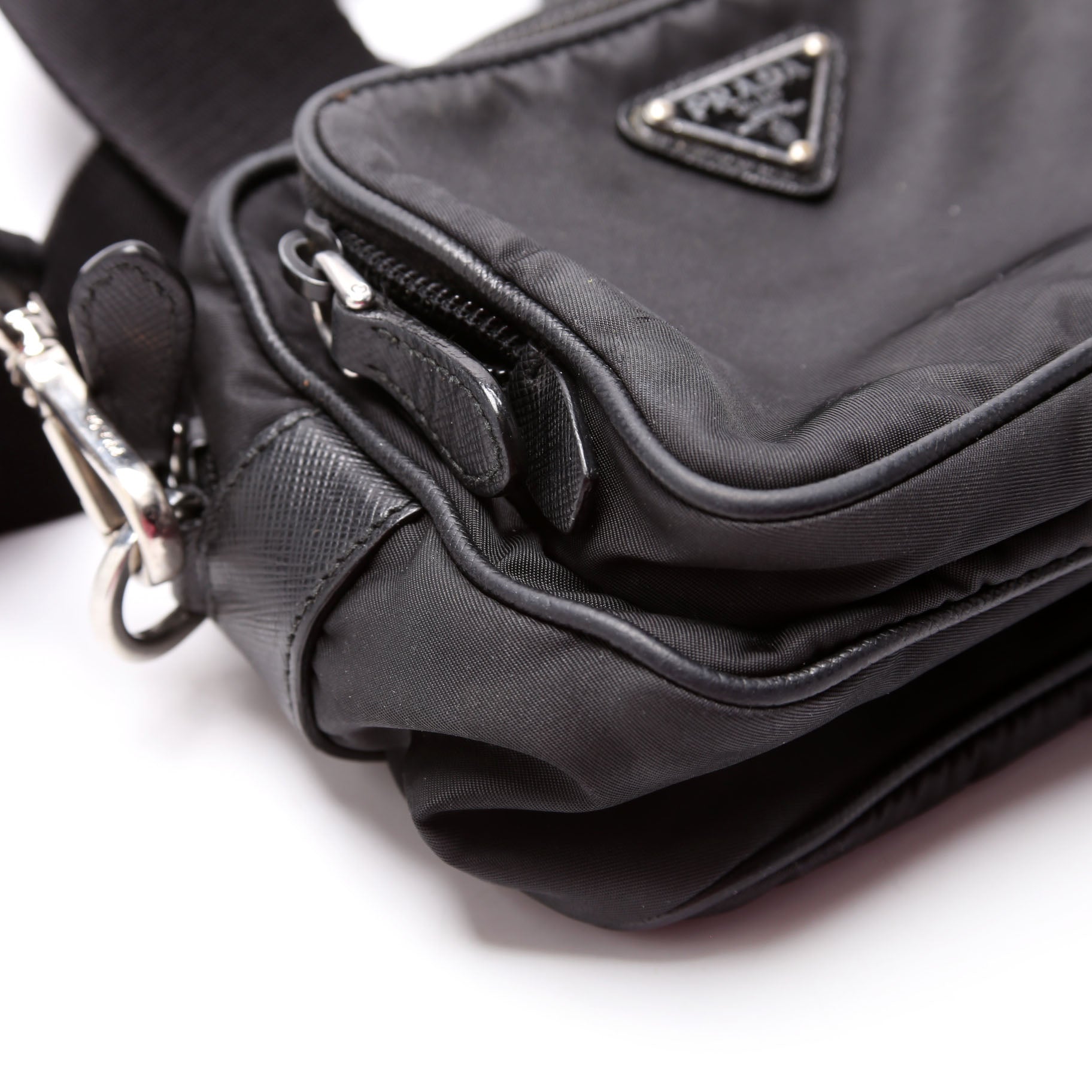 Prada Re-Nylon Saffiano Re-Edition 2005 Mini Camera Black Bag