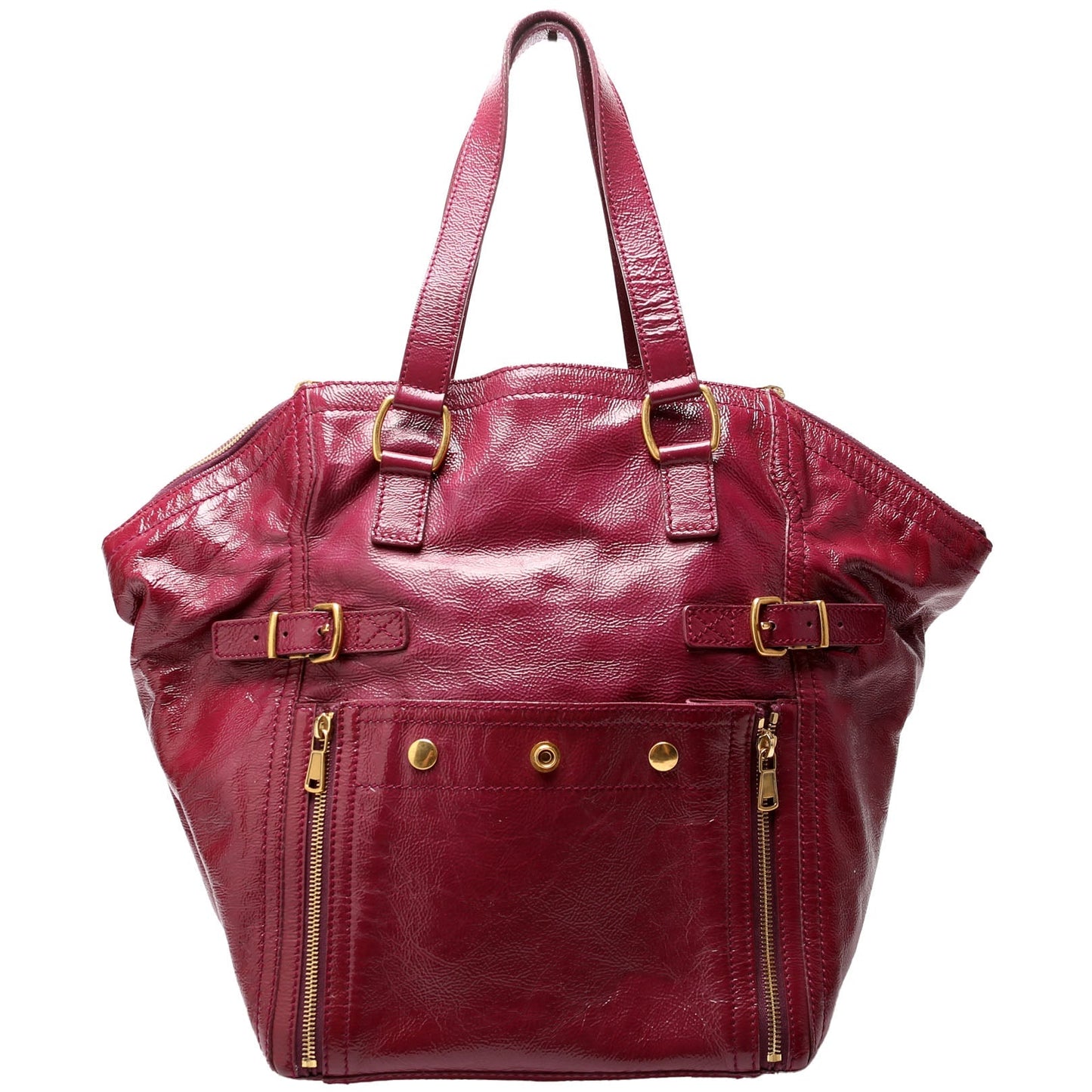 Saint Laurent 202649 Downtown Patent Leather Tote Bag