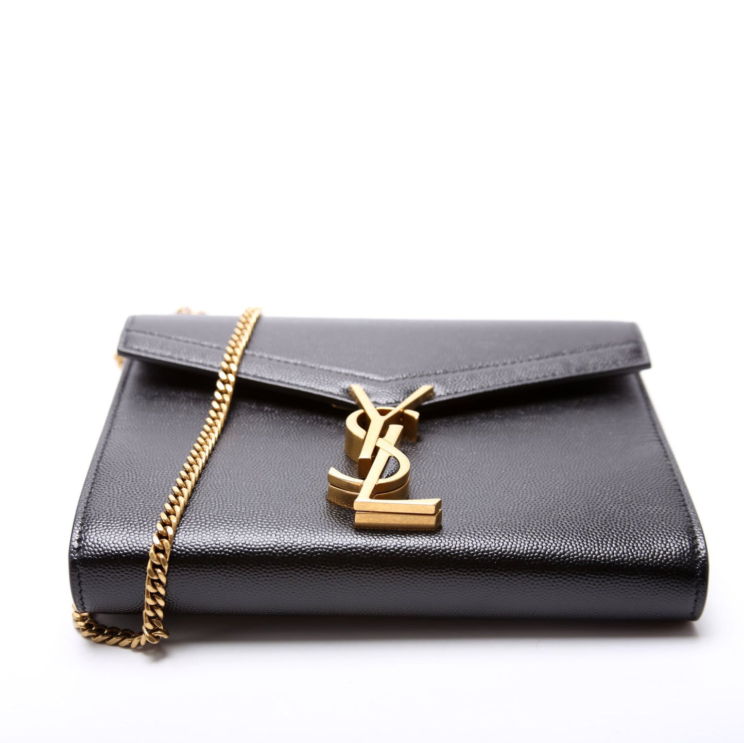 Saint Laurent 582334 Cassandra Chain Crossbody Black Bag