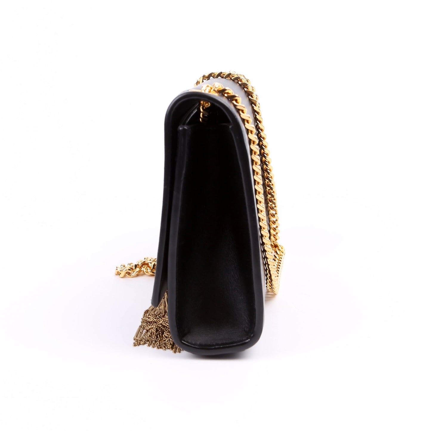 Saint Laurent Kate Tassel Satchel Small Black Bag