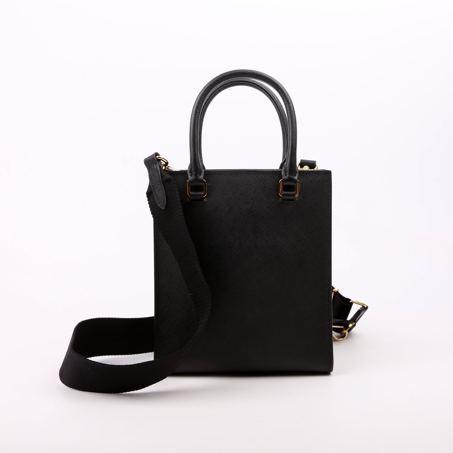 Prada Saffiano Small HandBlack Bag