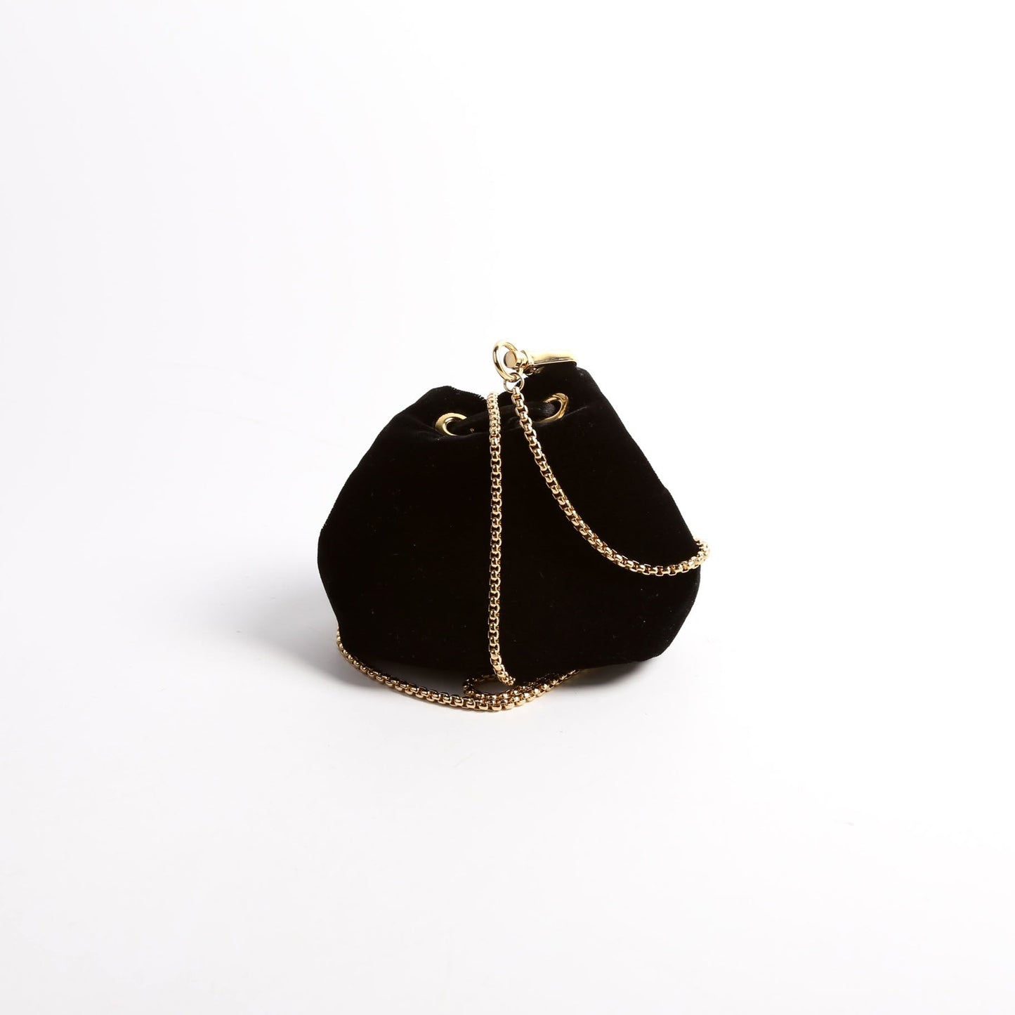 Prada Velvet Mini Bucket Pouch Black Bag