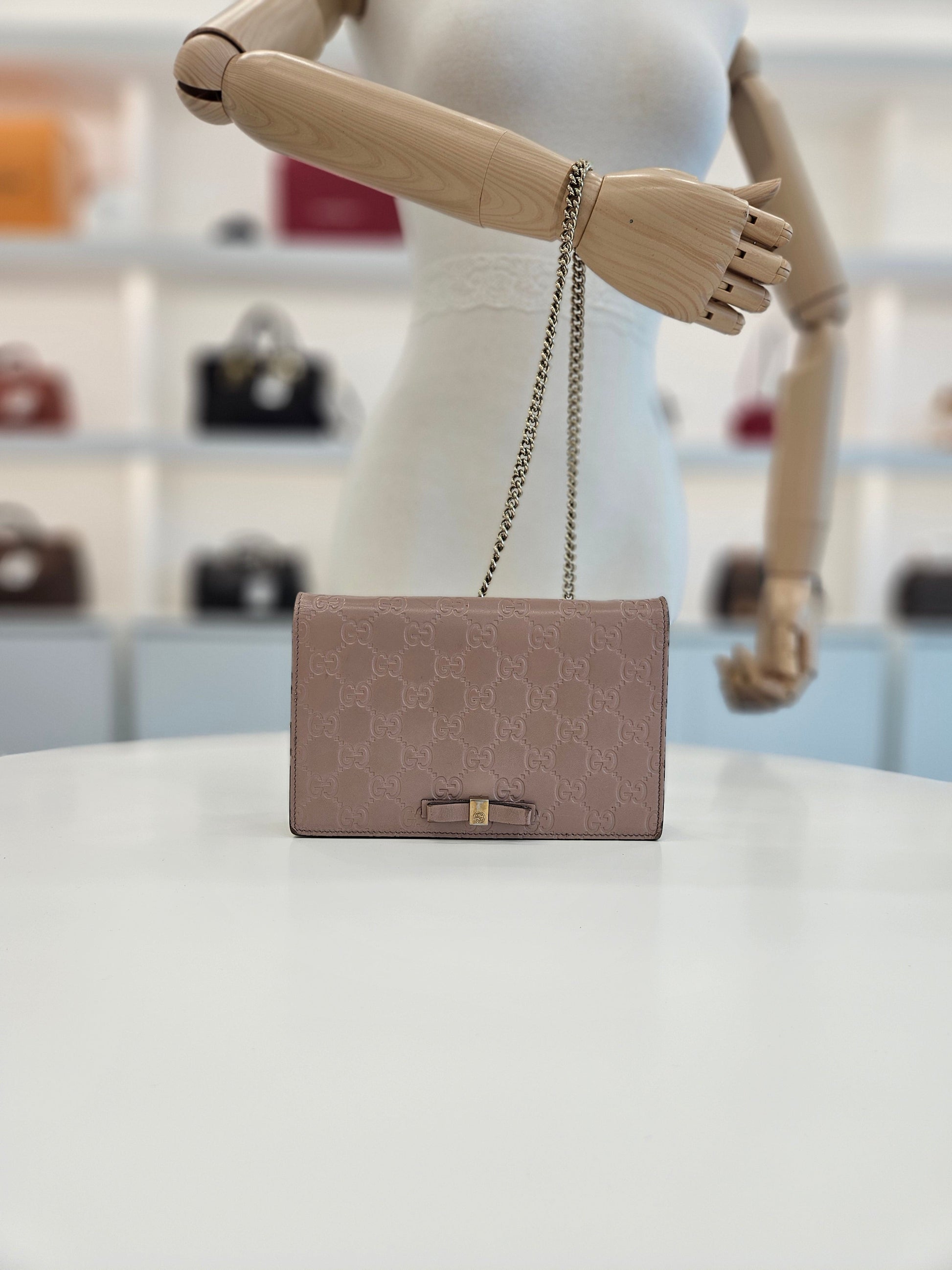 Gucci Chain Leather Crossbody