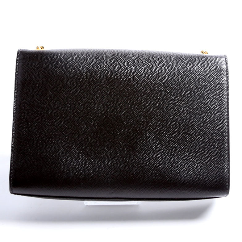 Saint Laurent Kate Satchel Grain De Poudre Small 469390 Black Bag
