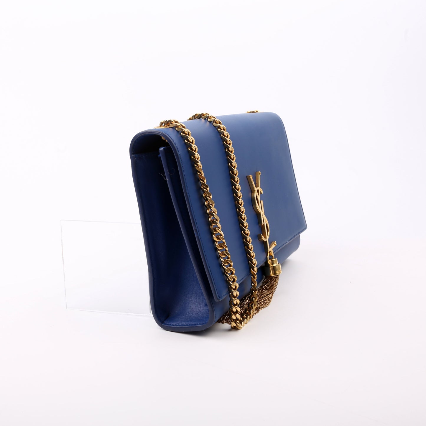 Saint Laurent Kate Tassel Satchel Medium Blue Bag