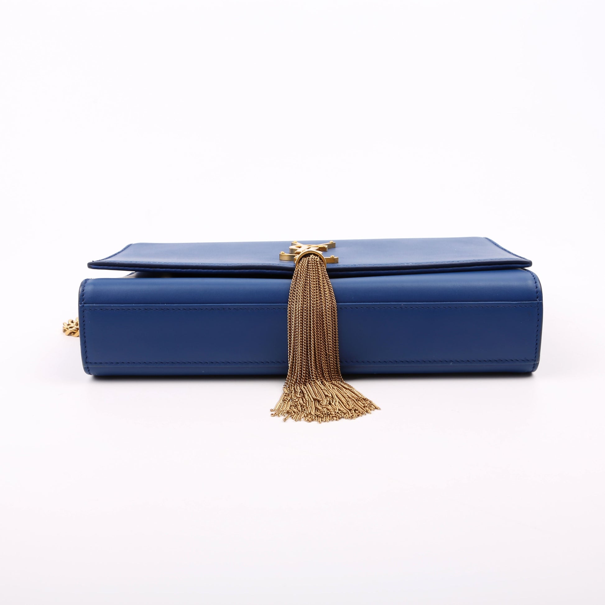 Saint Laurent Kate Tassel Satchel Medium Blue Bag