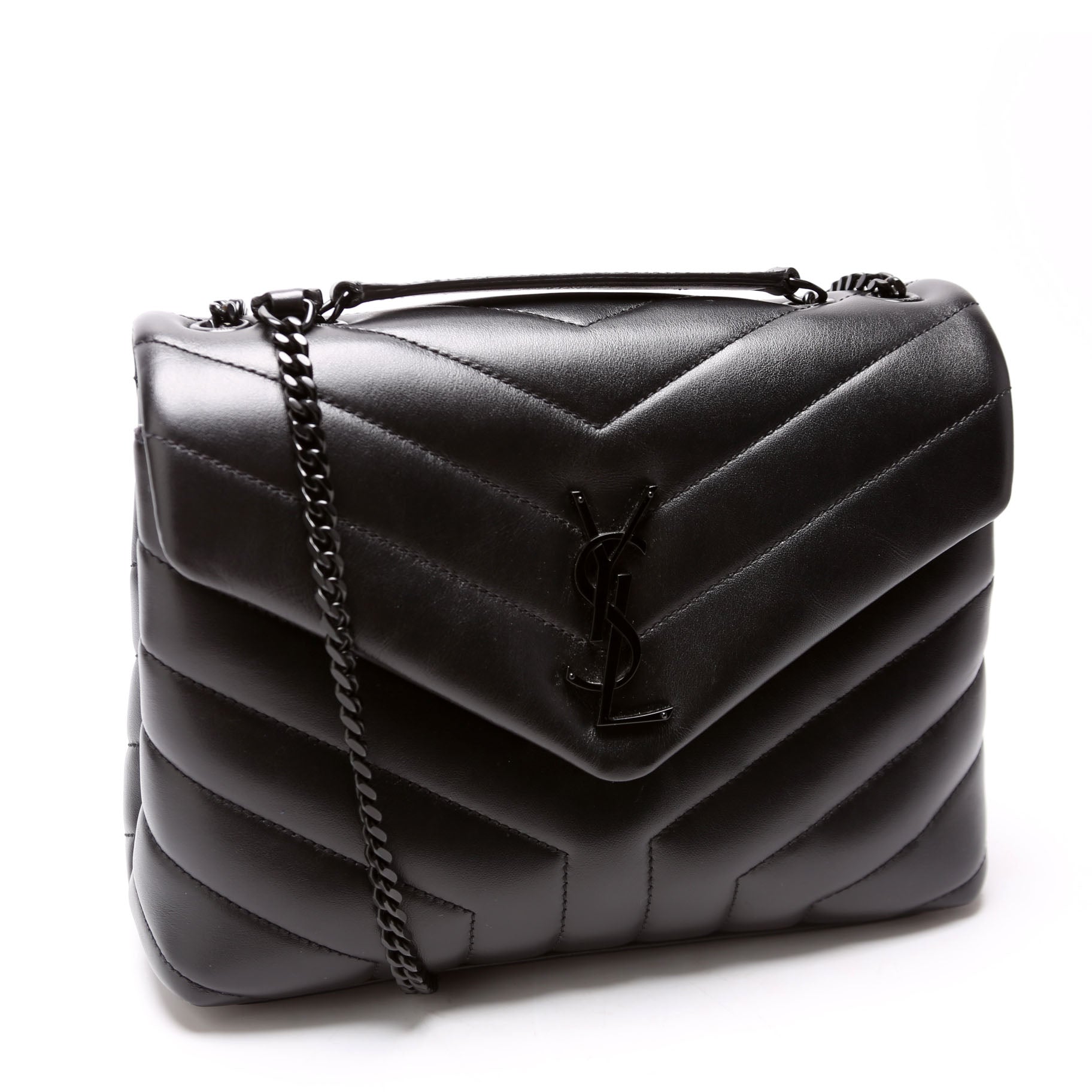 Saint Laurent LouLou Satchel Small 494699 Black Bag