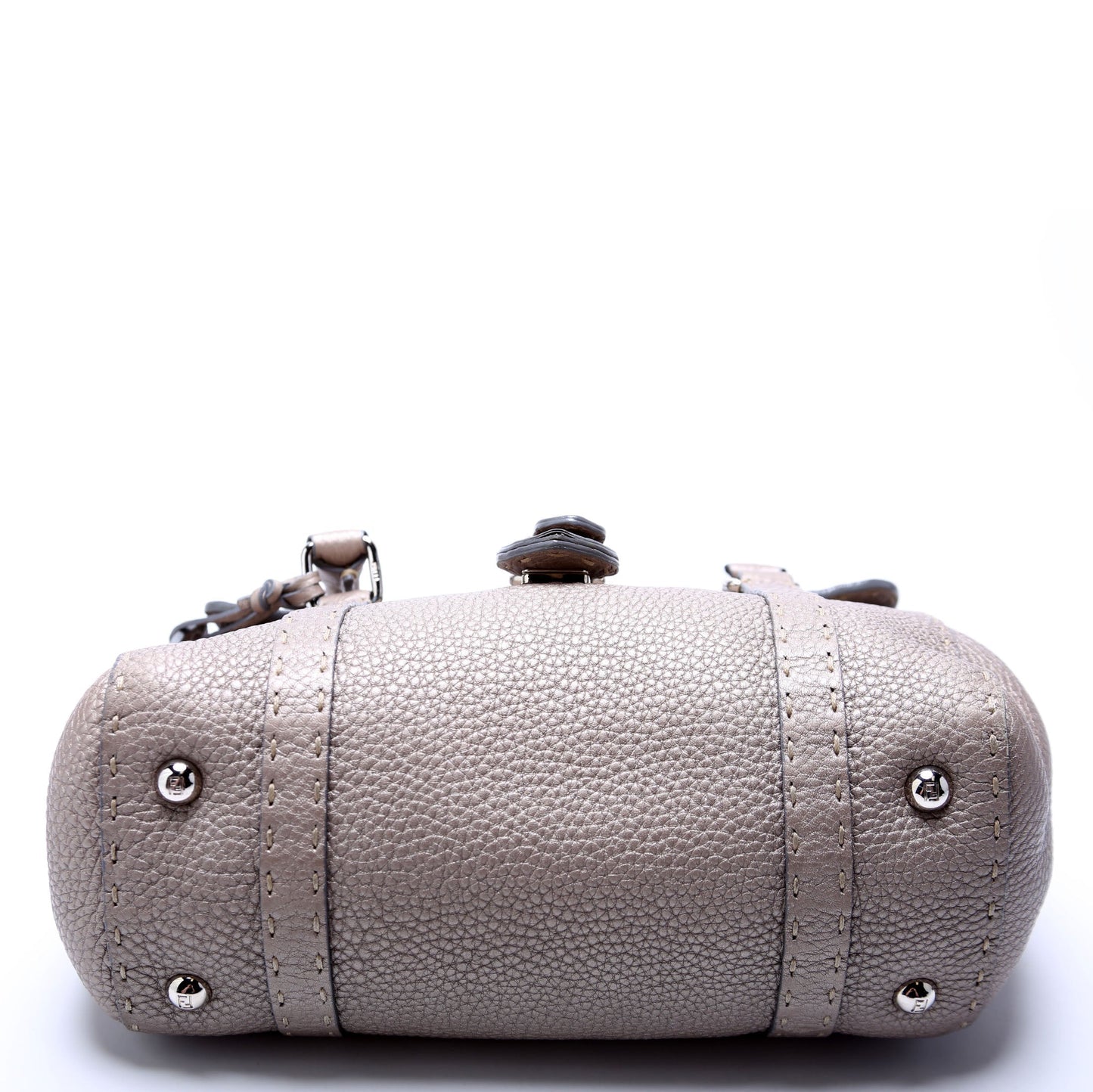 Fendi 8BR486 Selleria Mini Linda Handle Silver Bag