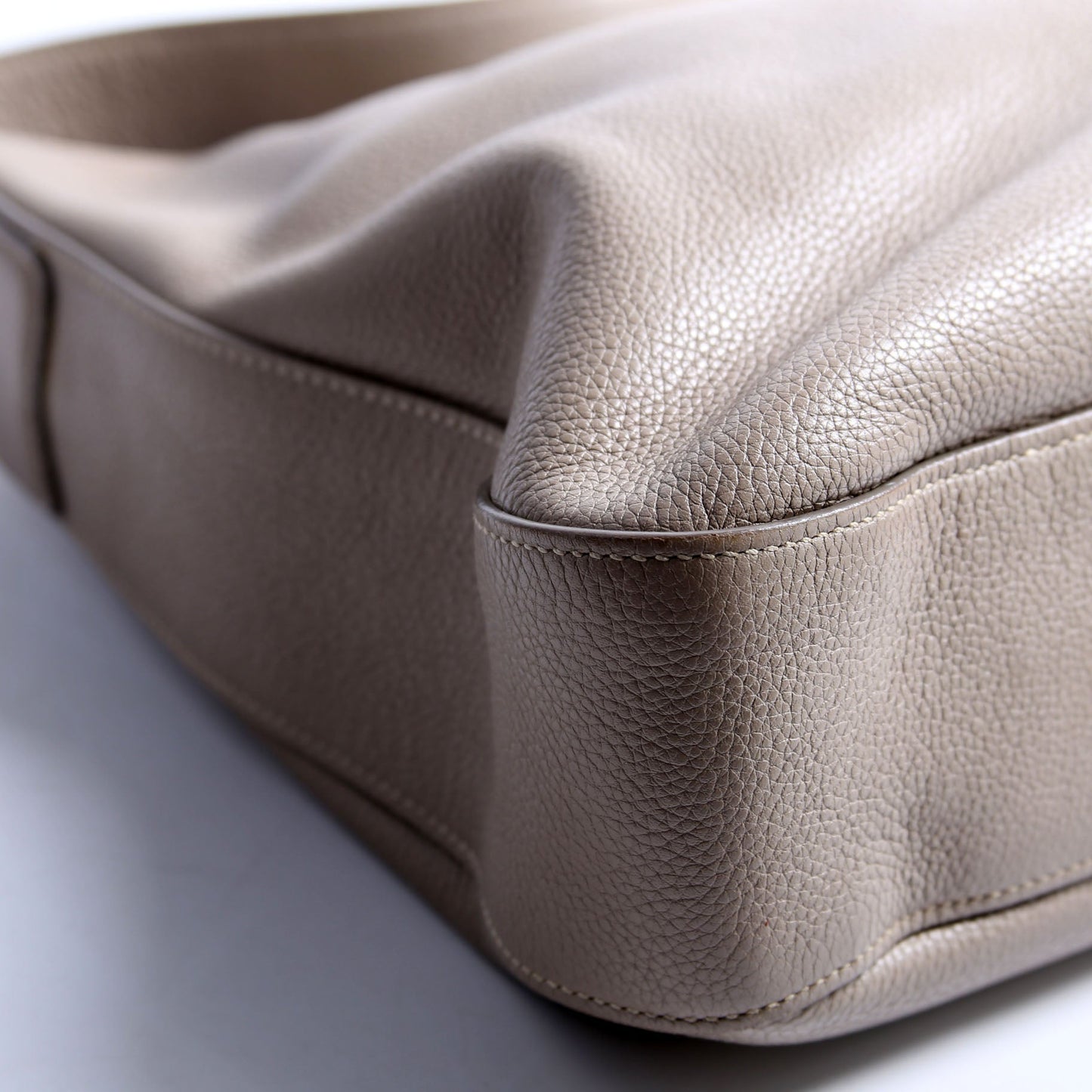 Prada Vitello Daino Hobo Beige Bag