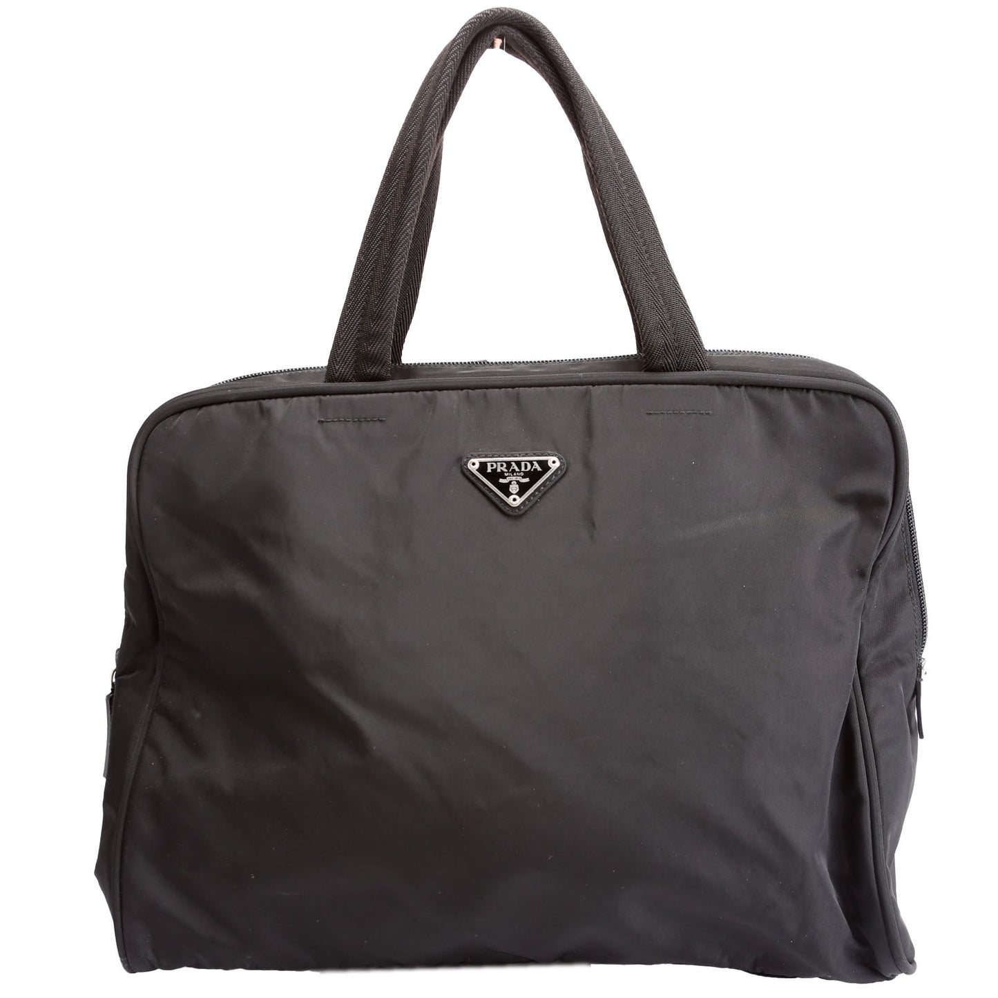 Prada Nylon Top Handle Vintage Black Bag