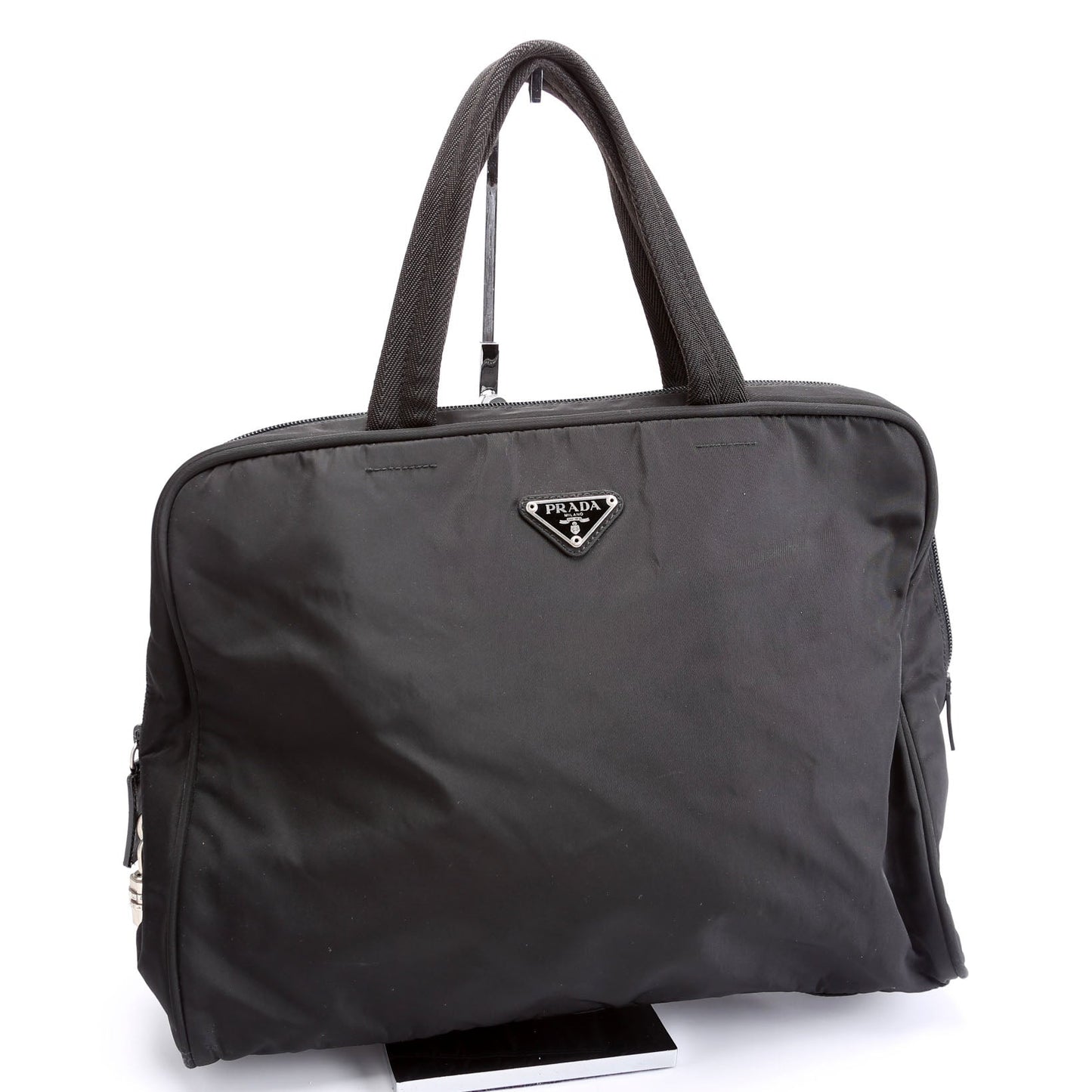 Prada Nylon Top Handle Vintage Black Bag