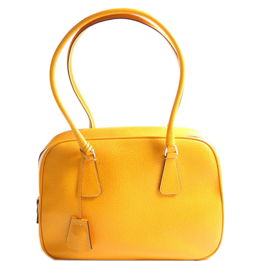 Prada Cinghialge Sport Bowler Vintage Yellow Bag