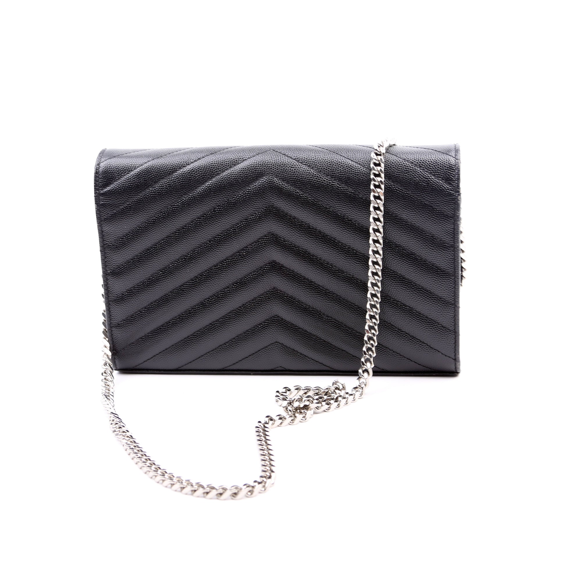 Saint Laurent Grain De Chain Wallet Black Bag