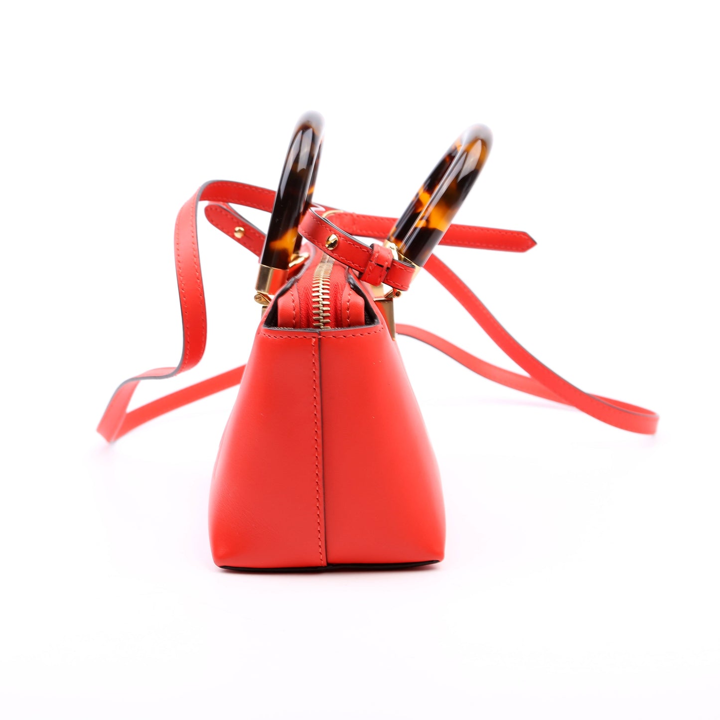 Fendi Mini By The Way Boston Red Bag