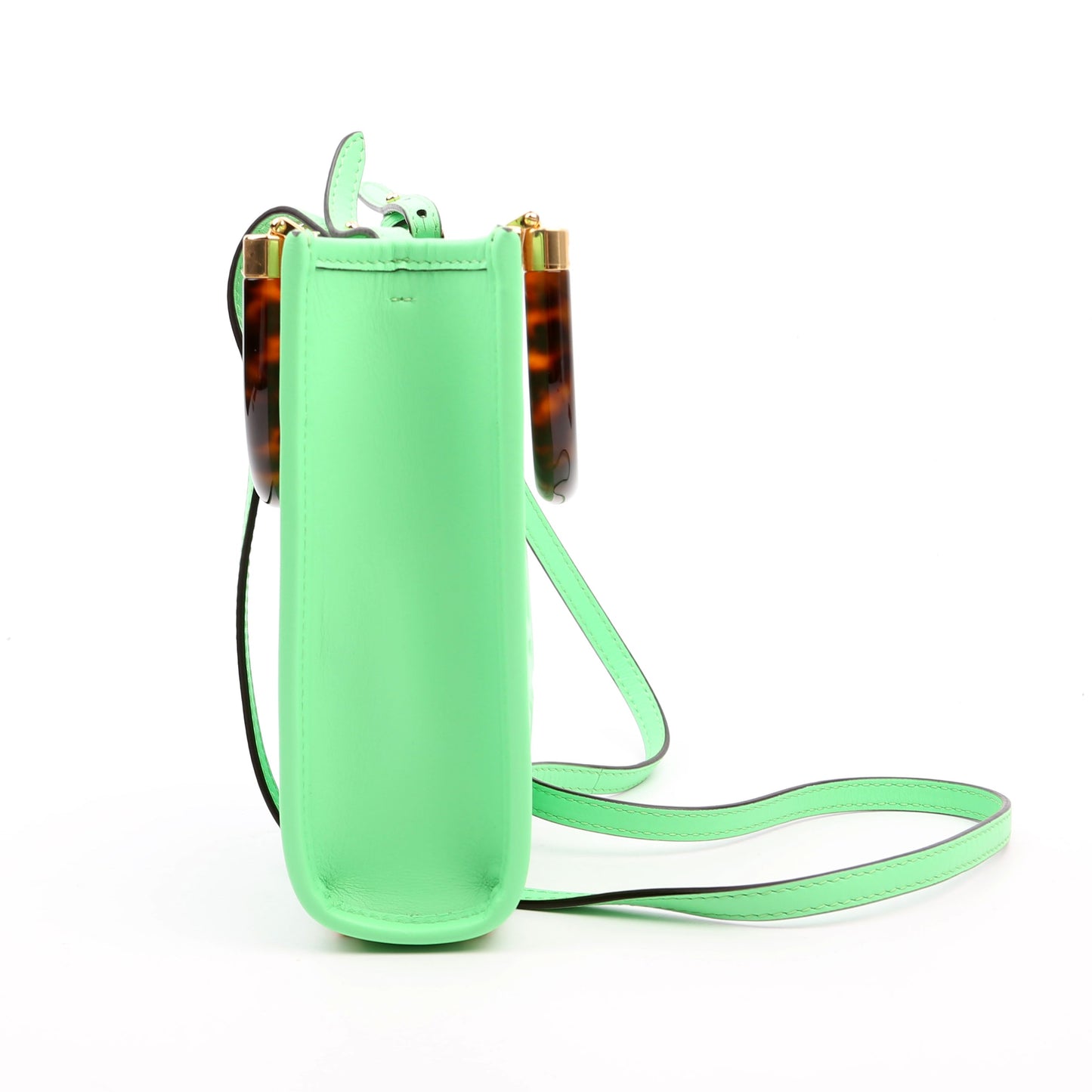 Fendi Mini Sunshine Shopper Green Bag