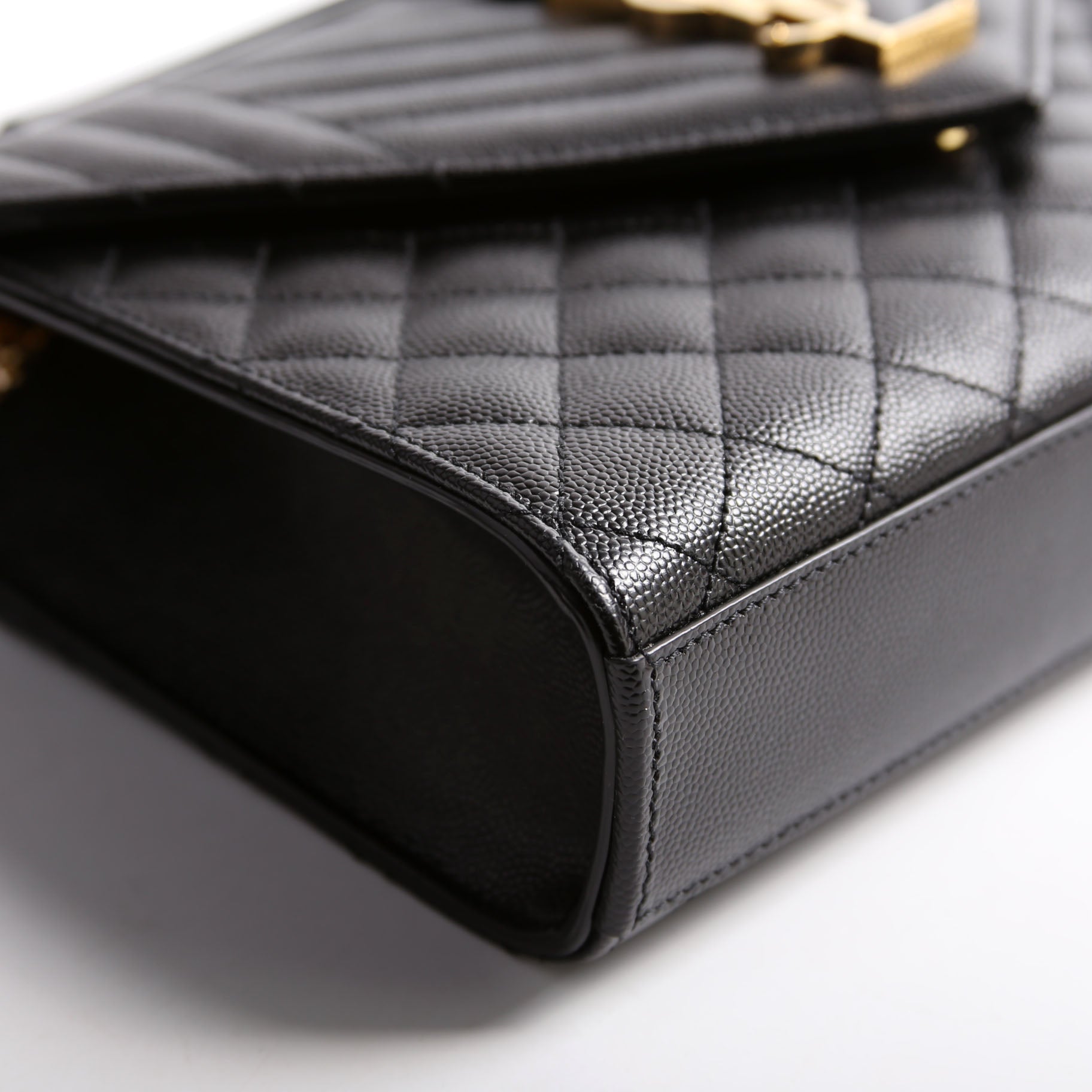 Saint Laurent Envelope Small Triquilt 600195 Black Bag