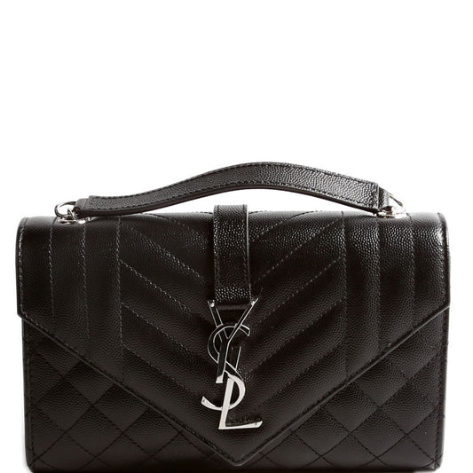 Saint Laurent Envelope Small Triquilt 600195 Black Bag