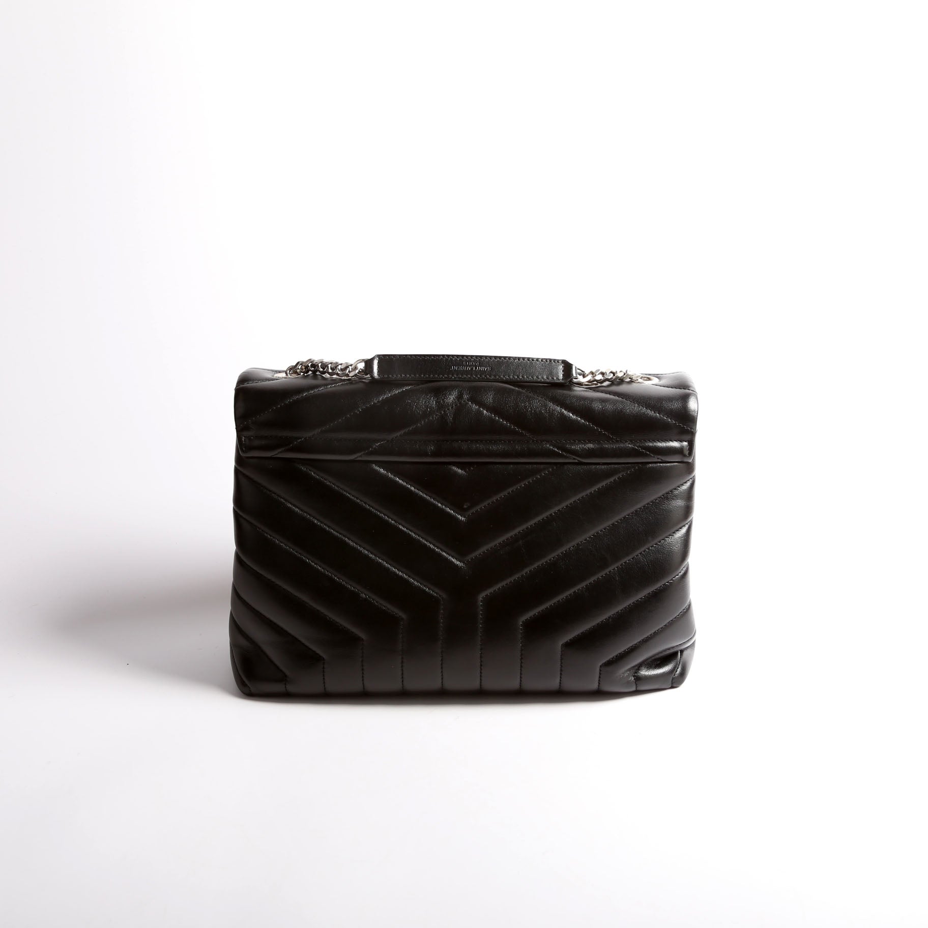 Saint Laurent LouLou Satchel Medium 487216 Black Bag