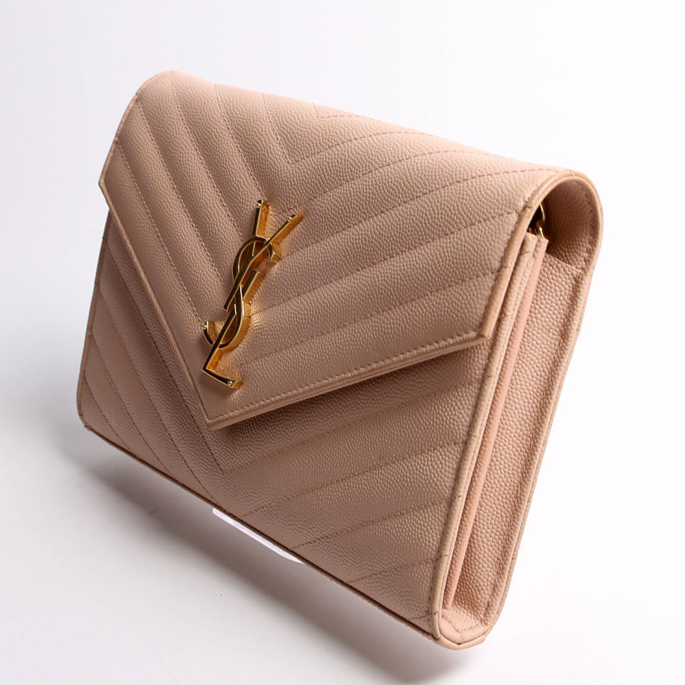 Saint Laurent Grain De Wallet 377828 Pink Bag