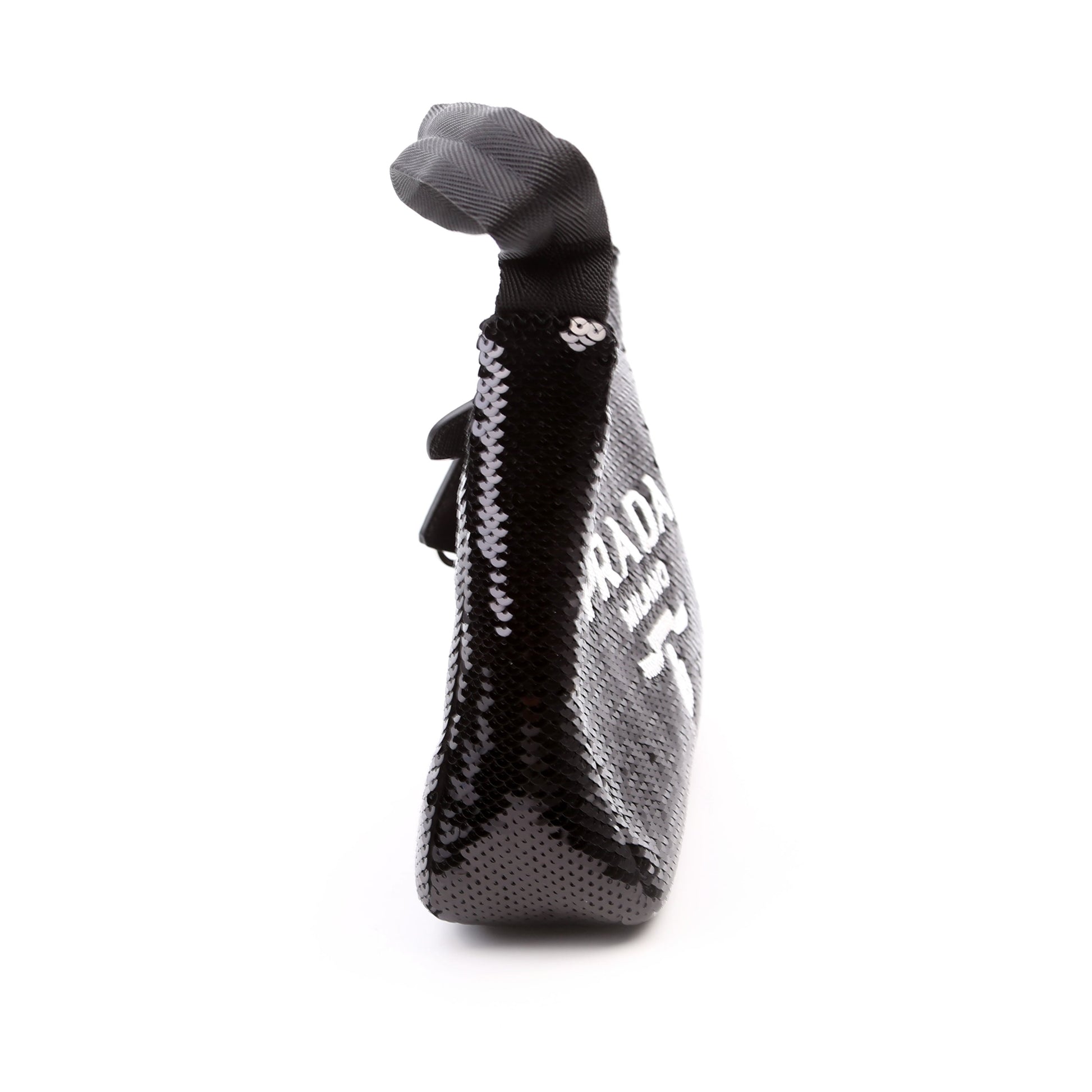 Prada Re-Edition 2000 Sequin Mini Black/White Bag